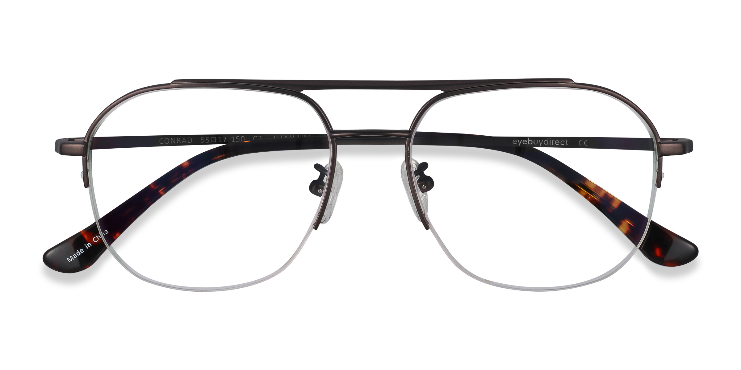 Gunmetal Conrad -  Titanium Eyeglasses