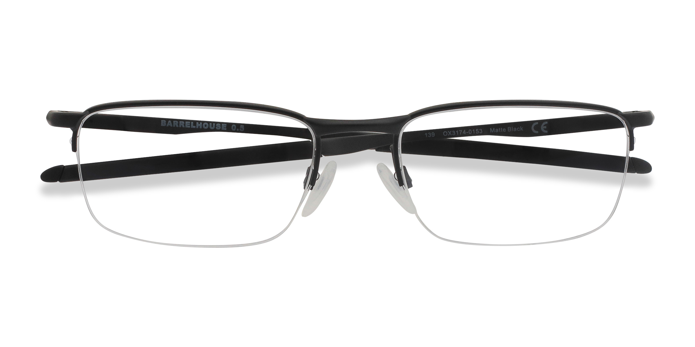 Matte Black Oakley Barrelhouse 0.5 - Metal Eyeglasses