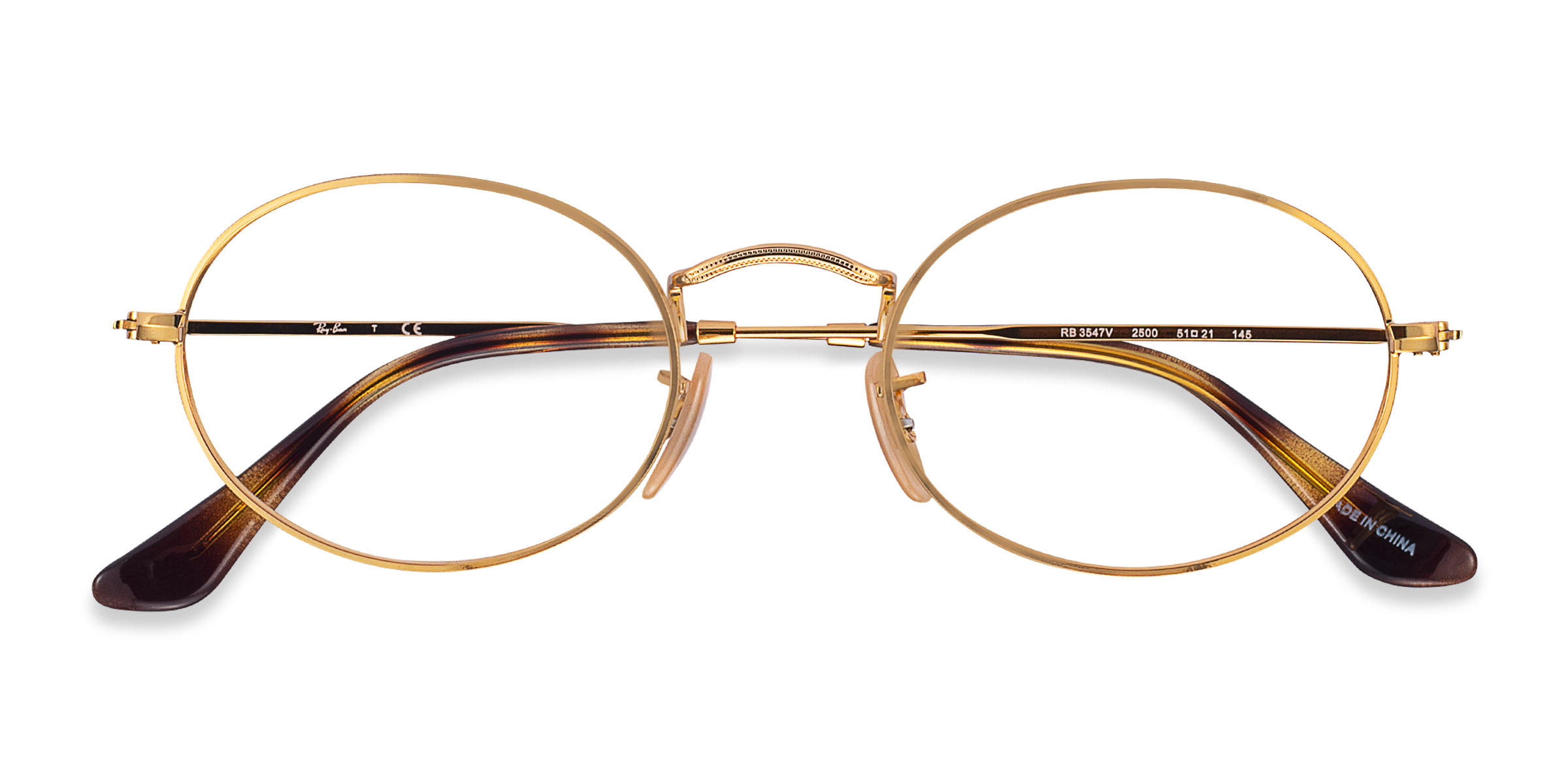Gold Ray-Ban RB3547V -  Metal Eyeglasses