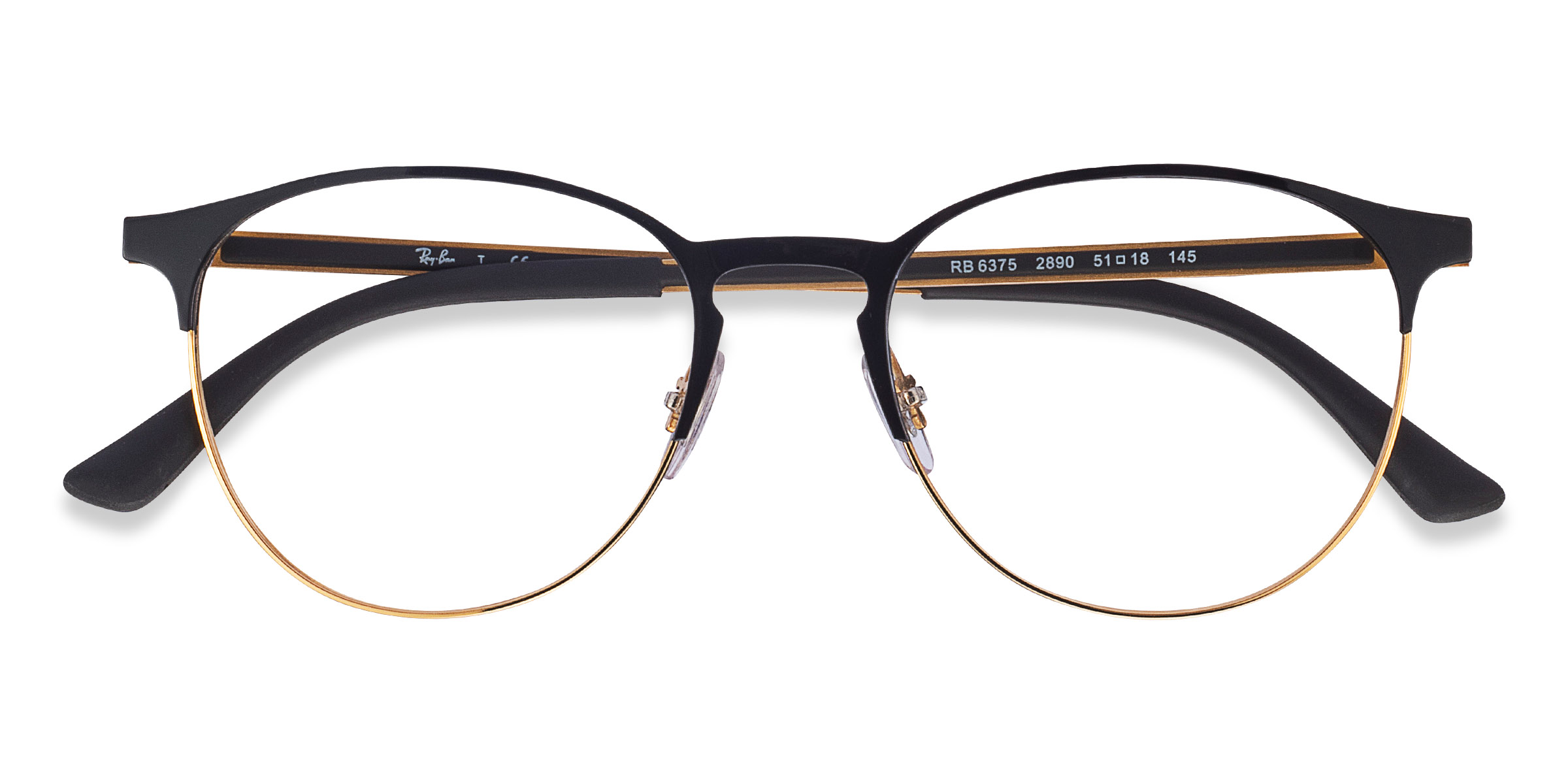 Black Gold Ray-Ban RB6375 - Metal Eyeglasses