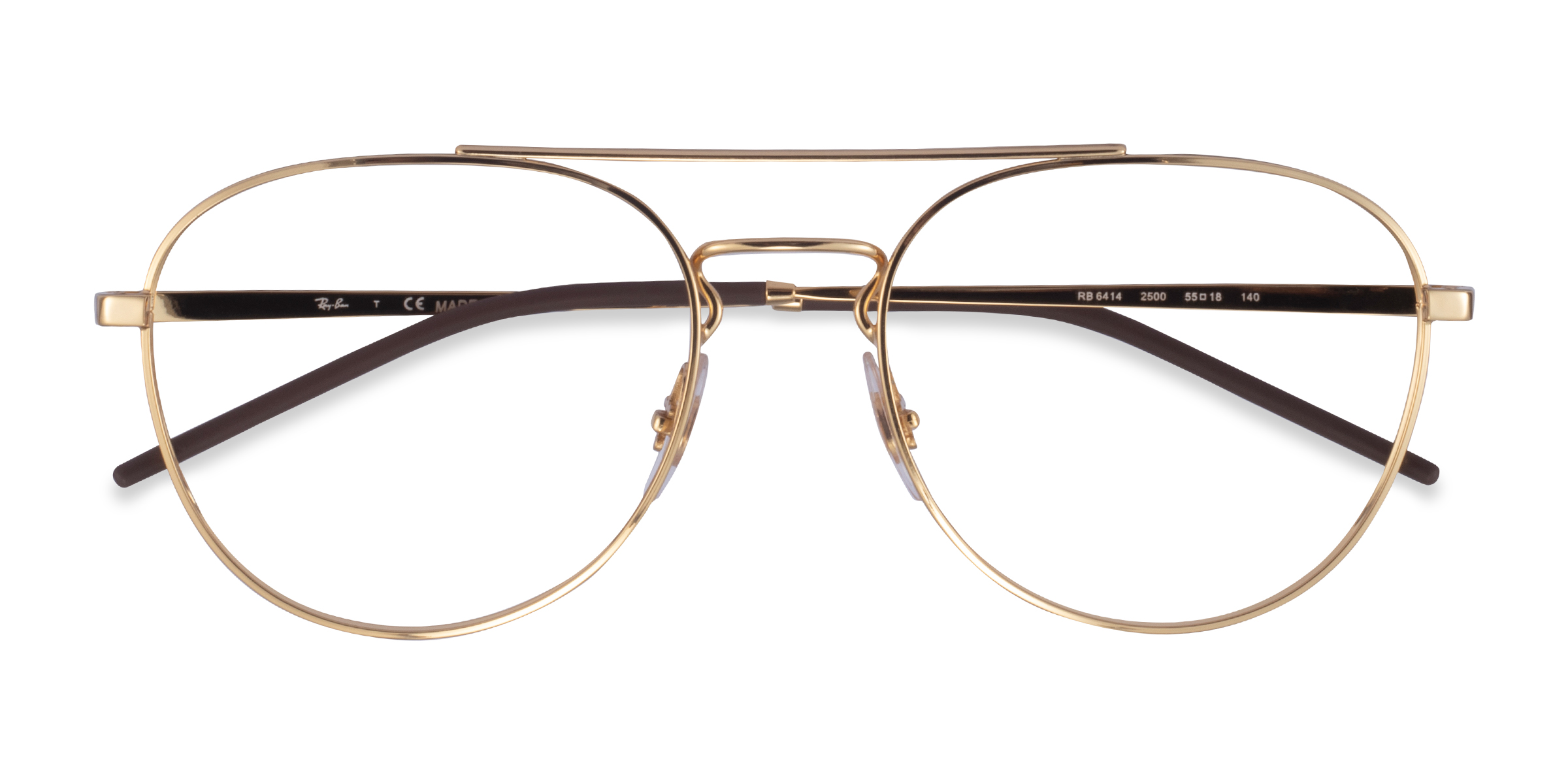 Gold Ray-Ban RB6414 -  Metal Eyeglasses