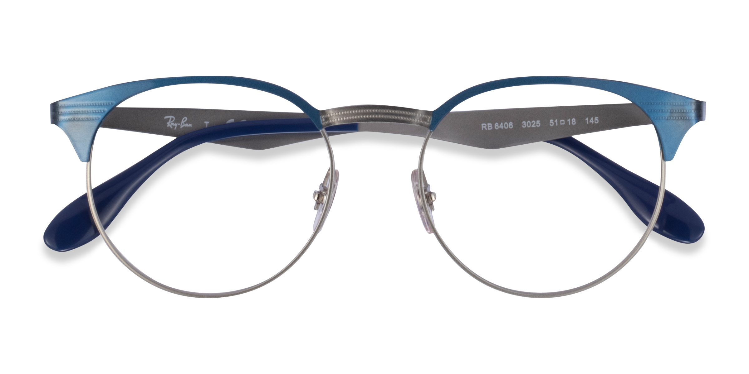 Blue Ray-Ban RB6406 -  Metal Eyeglasses