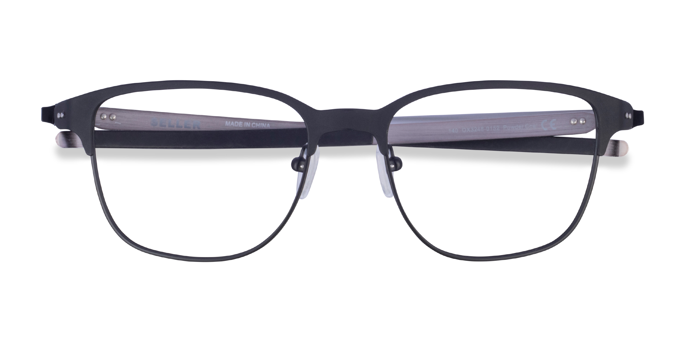 Matte Black Oakley Seller -  Metal Eyeglasses