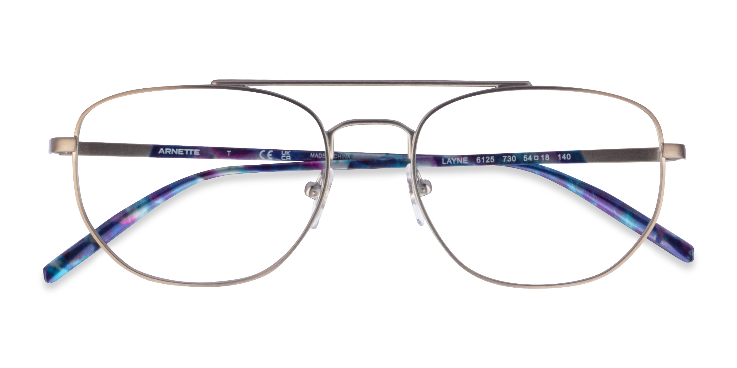 Shiny Brushed Gunmetal ARNETTE Layne -  Metal Eyeglasses