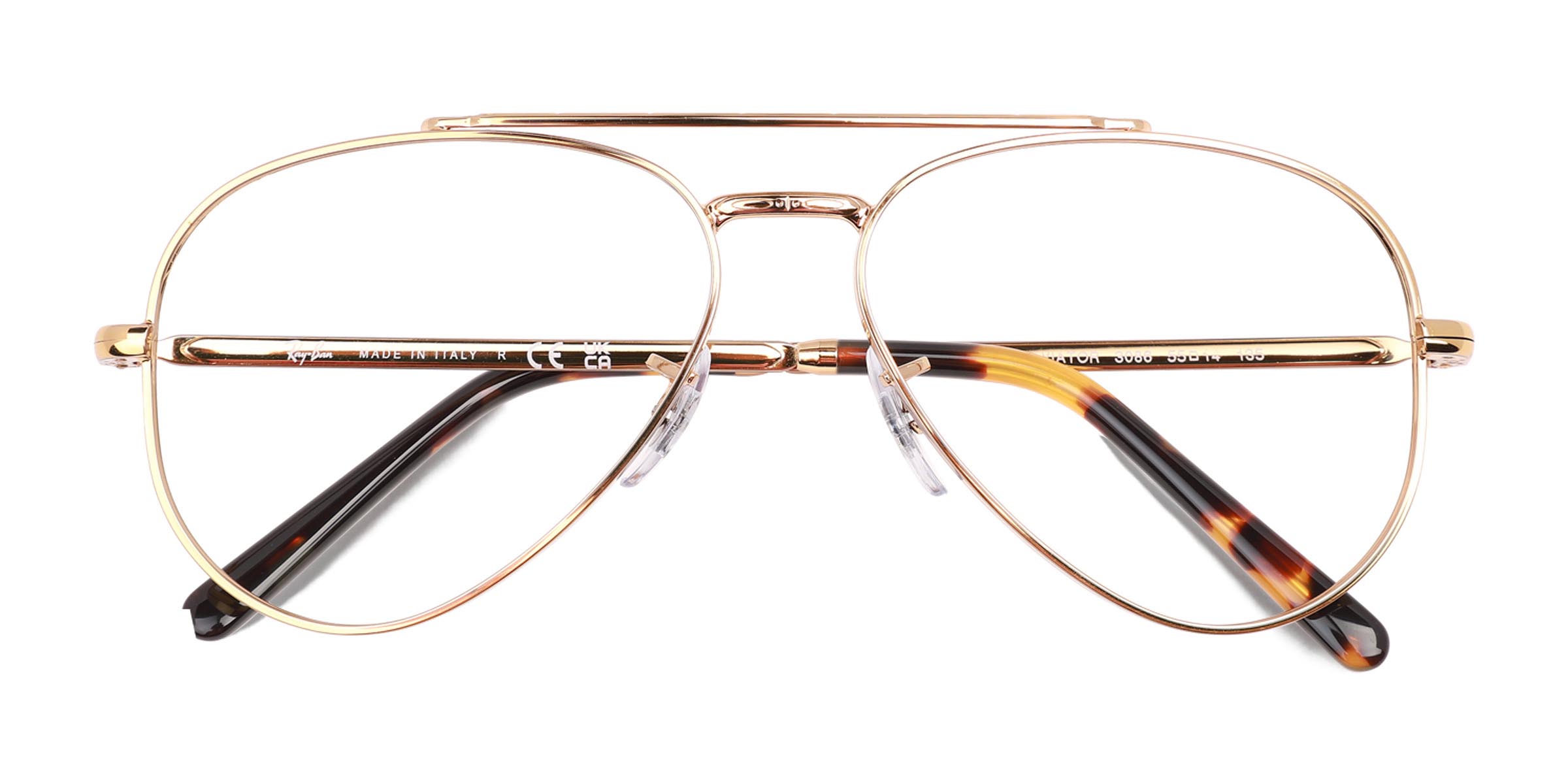 Legend Gold Ray-Ban RB3625V New Aviator -  Metal Eyeglasses