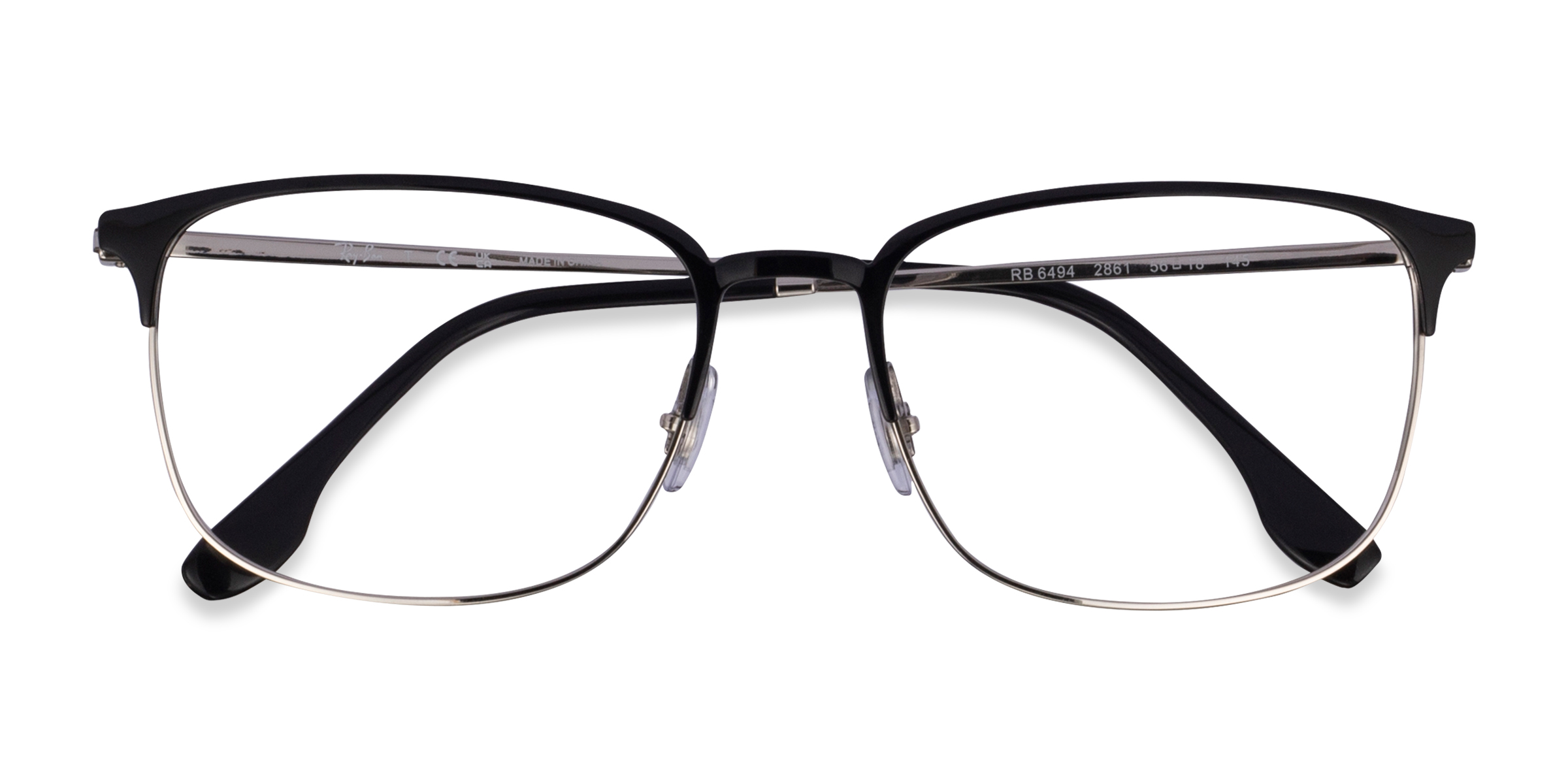 Black Silver Ray-Ban RB6494 -  Metal Eyeglasses