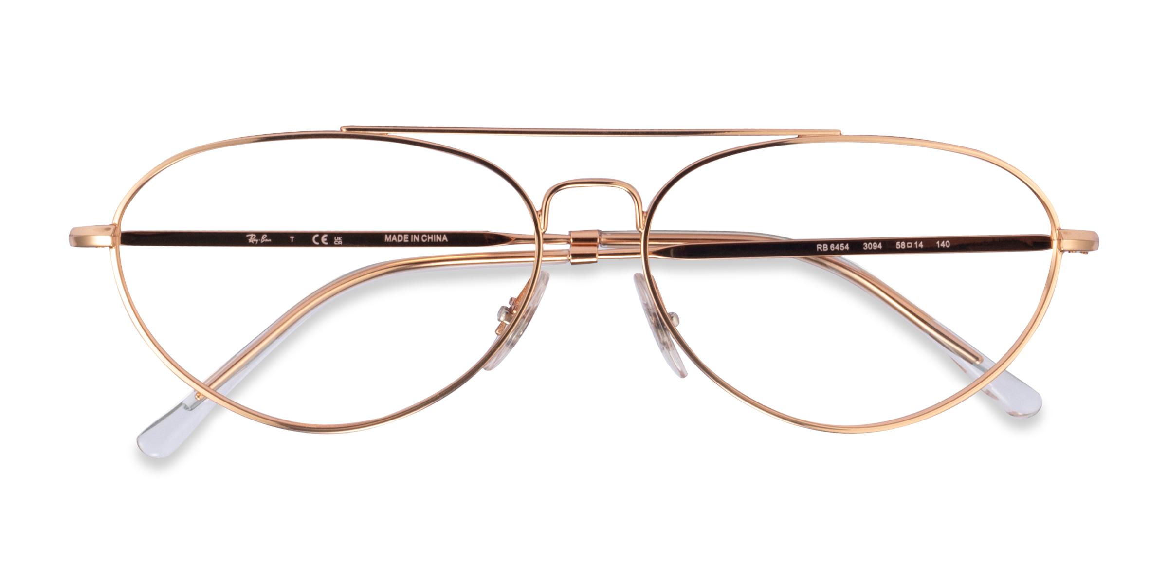 Rose Gold Ray-Ban RB6454 -  Metal Eyeglasses