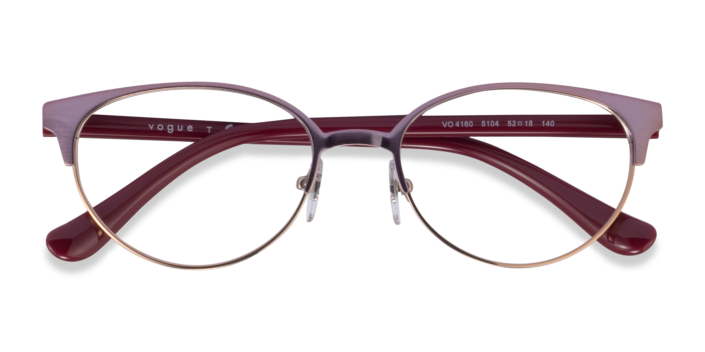 Brushed Pink Rose Gold Vogue Eyewear VO4160 -  Metal Eyeglasses