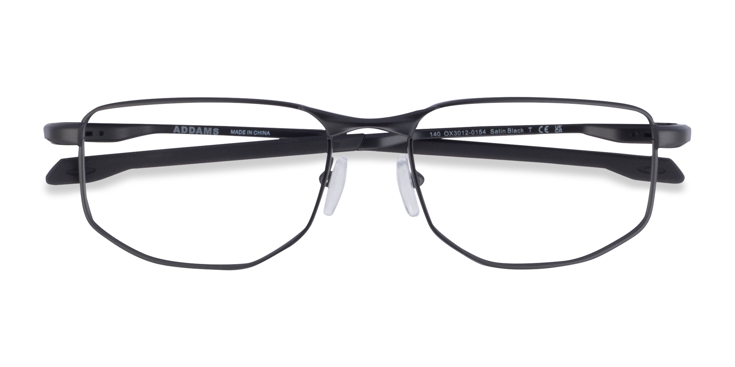 Satin Black Oakley Addams -  Metal Eyeglasses