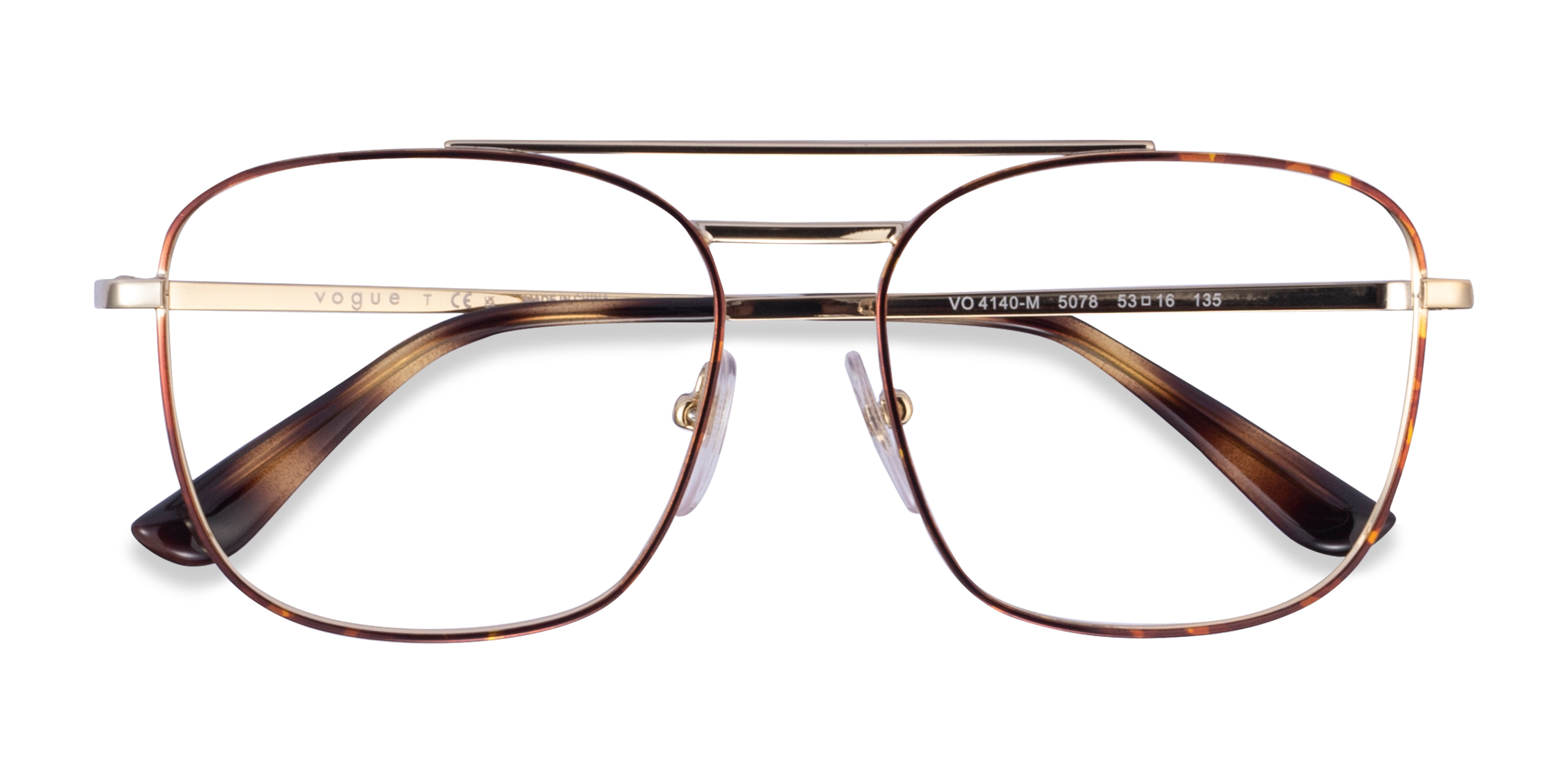 Tortoise Gold Vogue Eyewear VO4140M -  Metal Eyeglasses