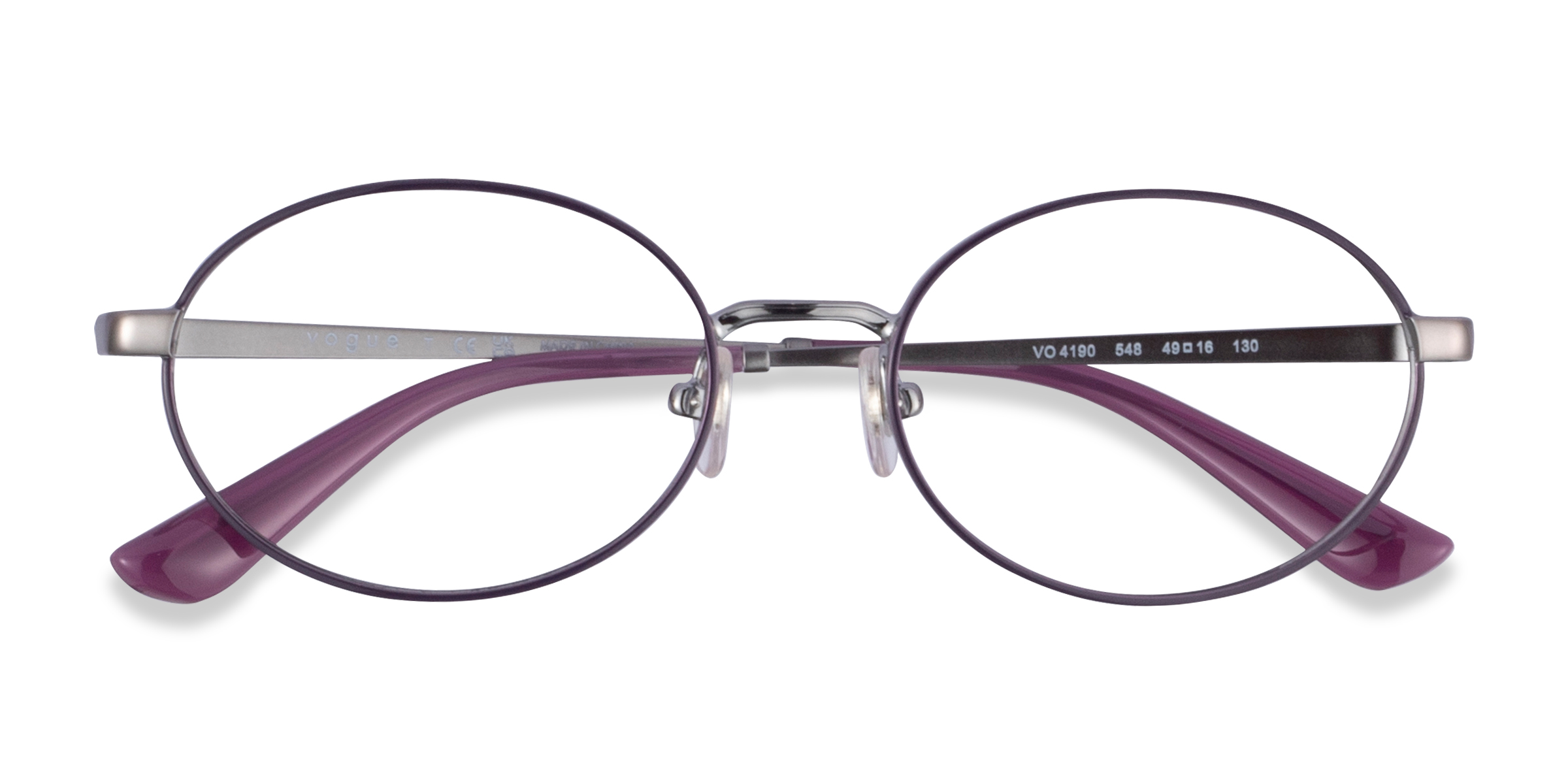Gunmetal Purple Vogue Eyewear VO4190 -  Metal Eyeglasses
