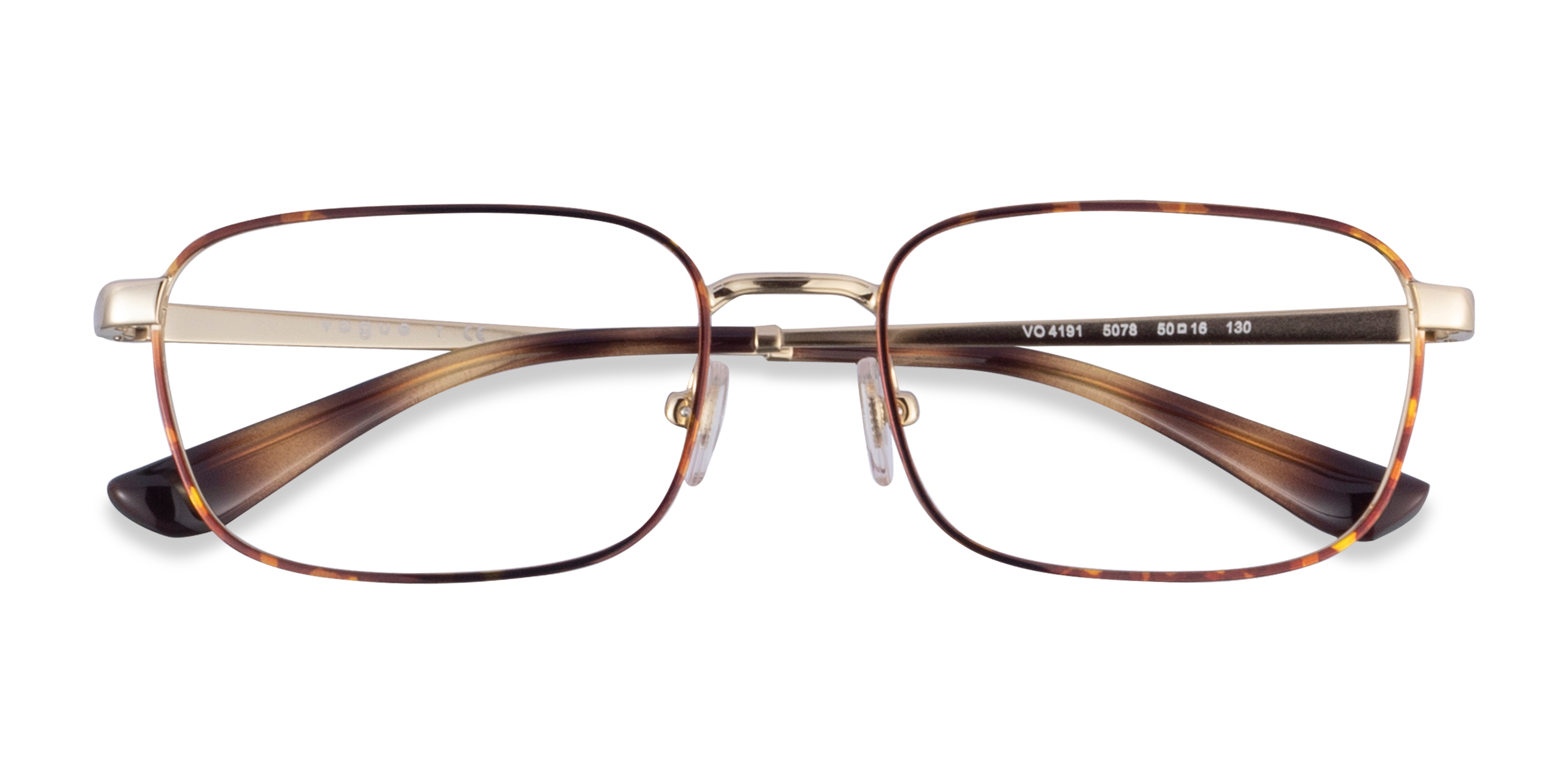 Tortoise Gold Vogue Eyewear VO4191 -  Metal Eyeglasses