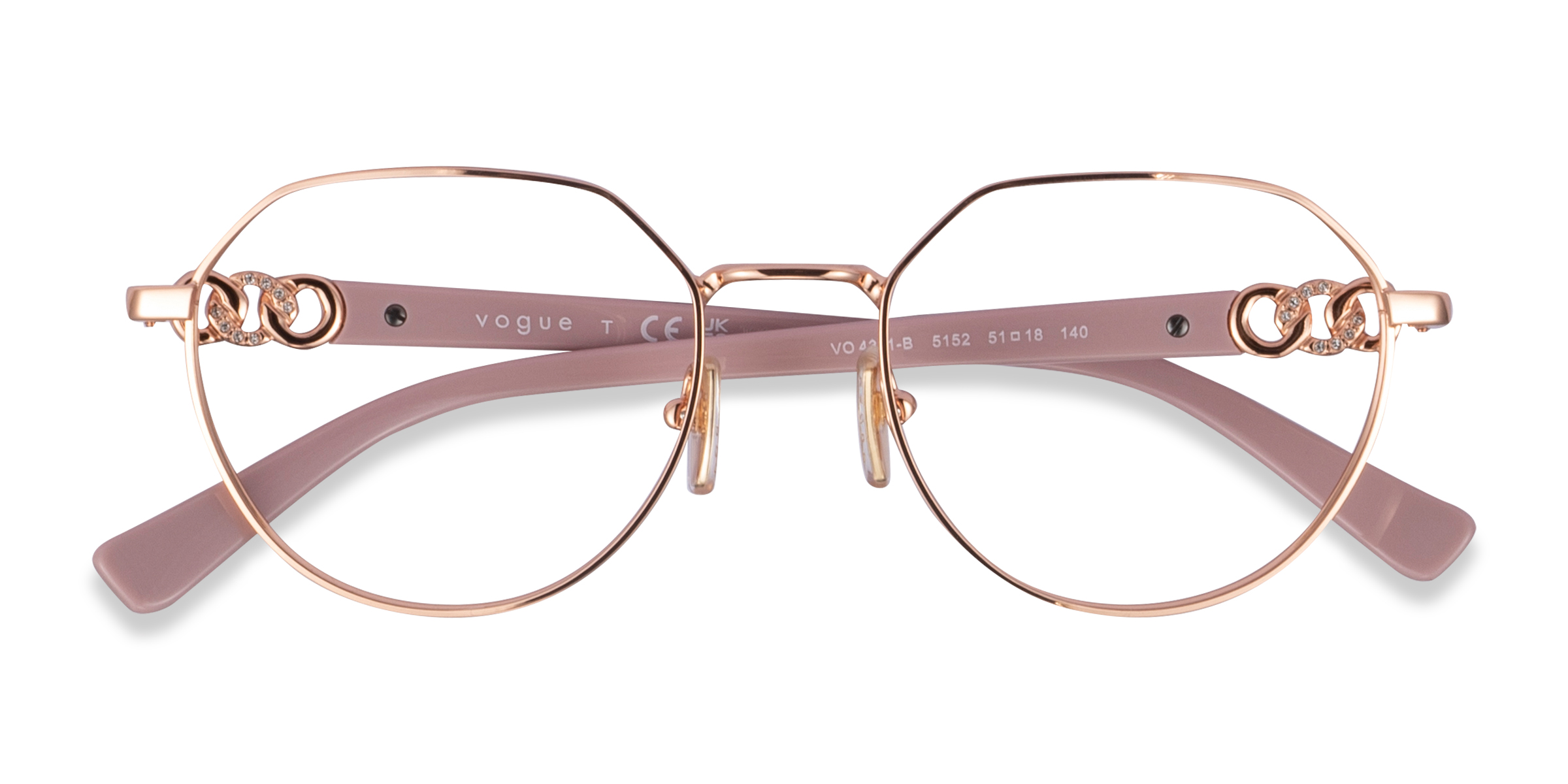Rose Gold Vogue Eyewear VO4311B -  Metal Eyeglasses