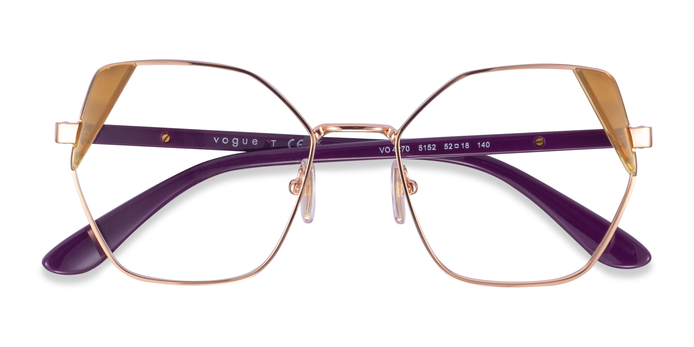 Rose Gold Yellow Vogue Eyewear VO4270 -  Metal Eyeglasses
