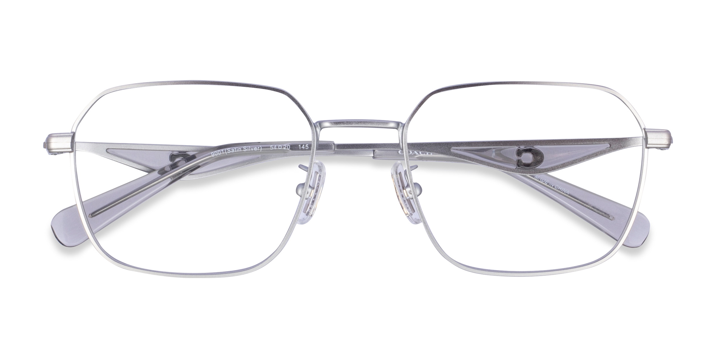 Satin Silver Coach HC5186 -  Metal Eyeglasses
