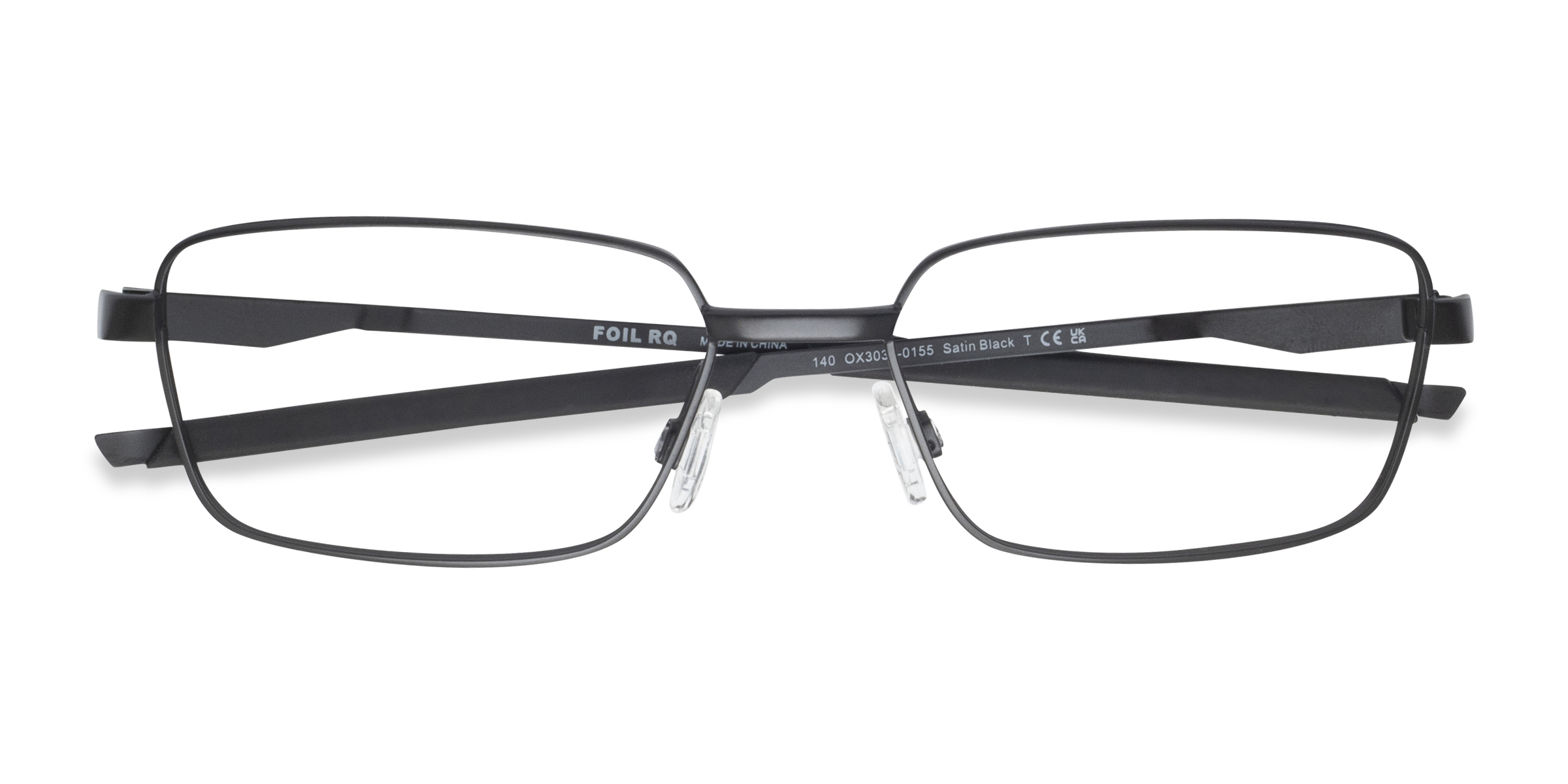 Satin Black Oakley Foil RQ -  Metal Eyeglasses
