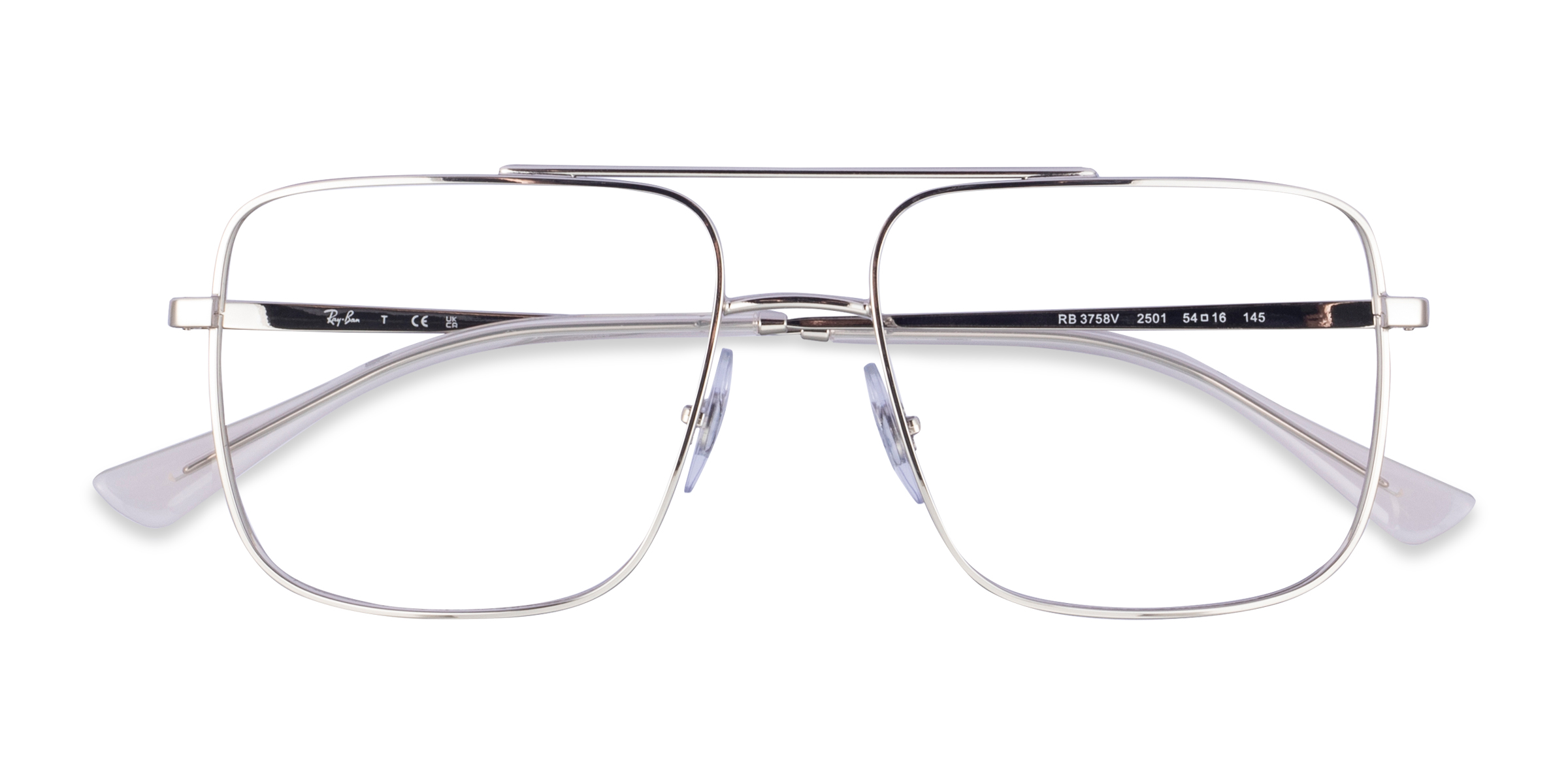 Silver Ray-Ban RB3758V -  Metal Eyeglasses