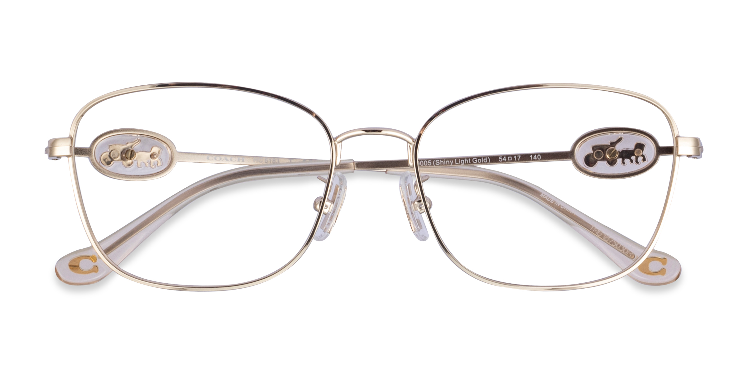 Shiny Light Gold Coach HC5183 -  Metal Eyeglasses
