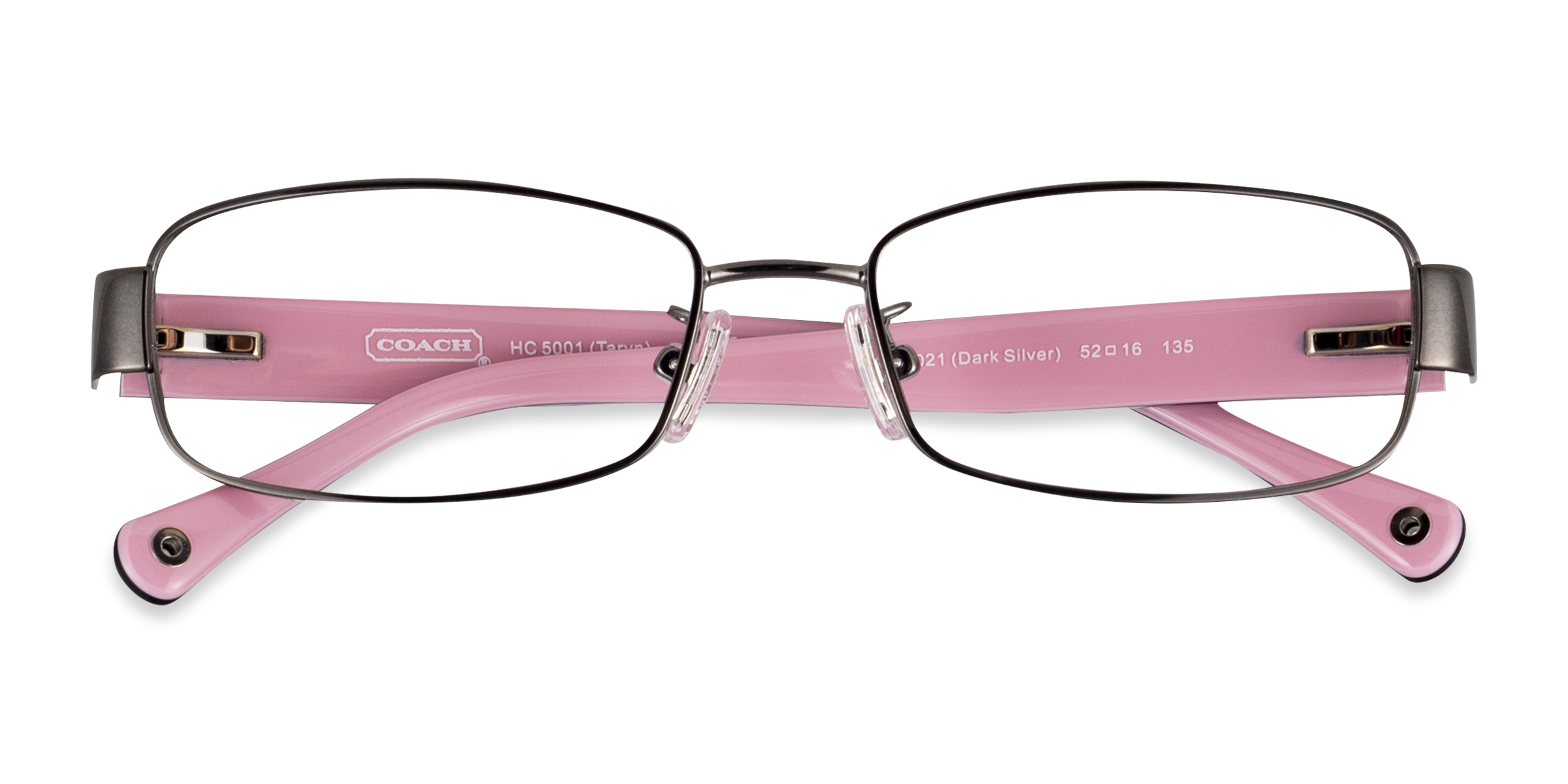 Dark Silver Coach HC5001 Taryn -  Metal Eyeglasses