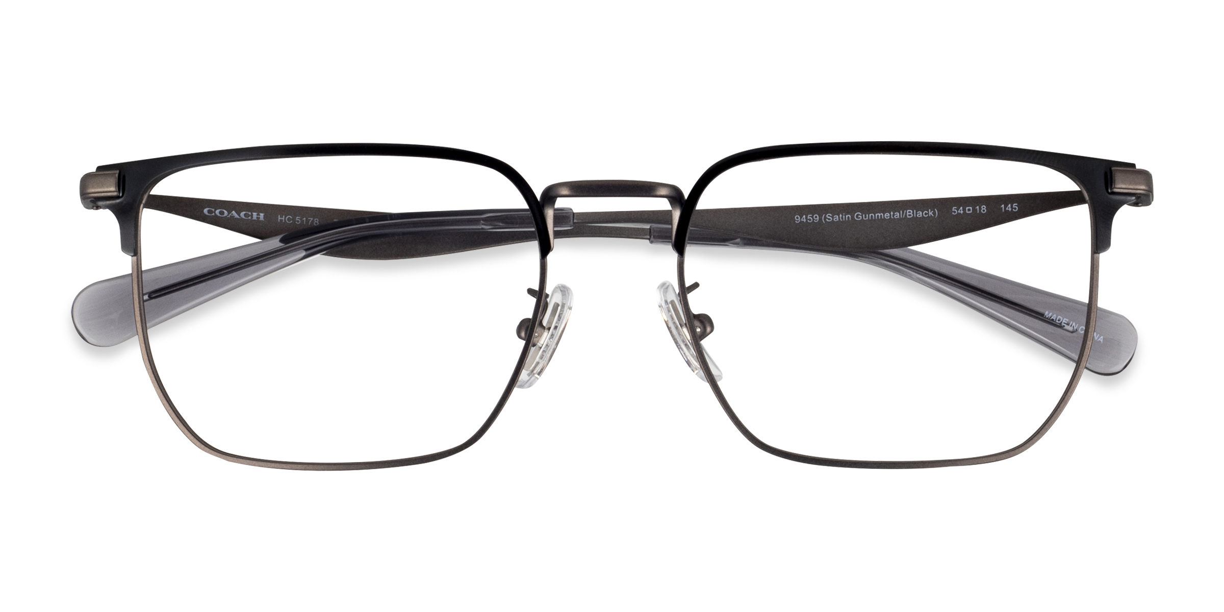 Satin Gunmetal Coach HC5178 -  Metal Eyeglasses