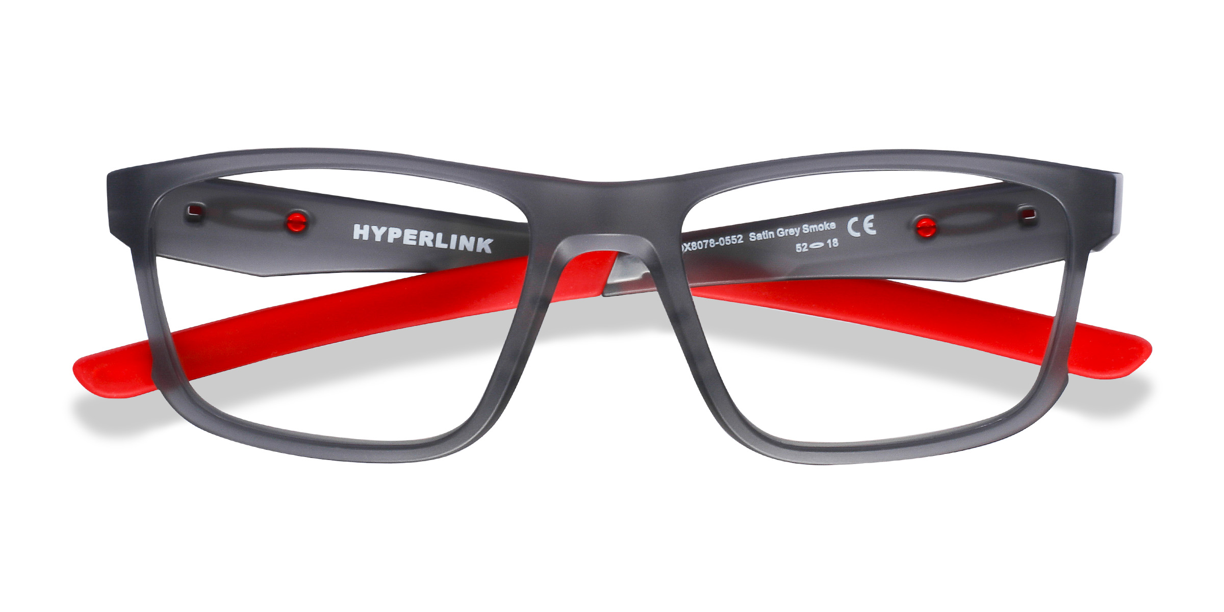 Satin Gray Smoke Oakley Hyperlink -  Plastic Eyeglasses