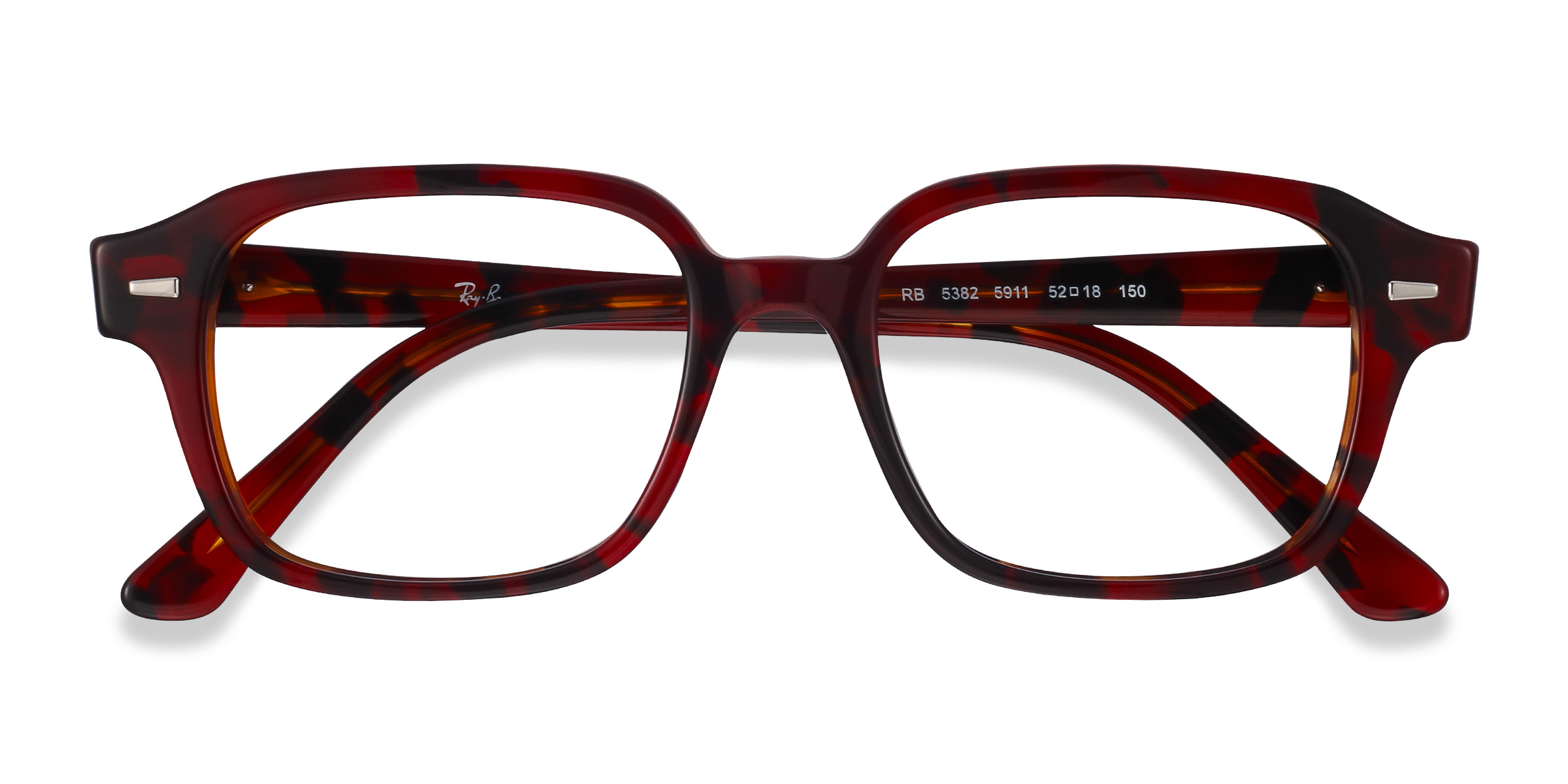 Red Havana Ray-Ban RB5382 -  Acetate Eyeglasses