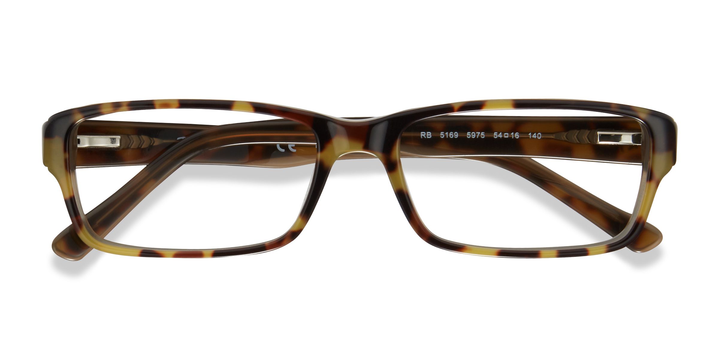 Yellow Tortoise Ray-Ban RB5169 -  Acetate Eyeglasses