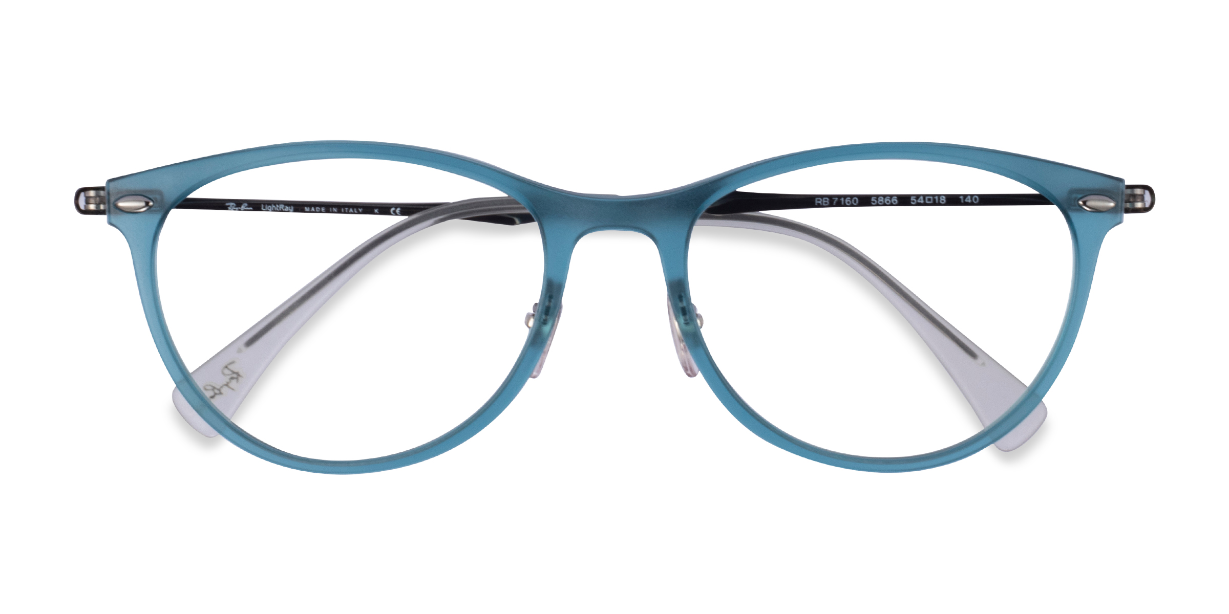 Clear Blue Ray-Ban RB7160 -  Metal Eyeglasses
