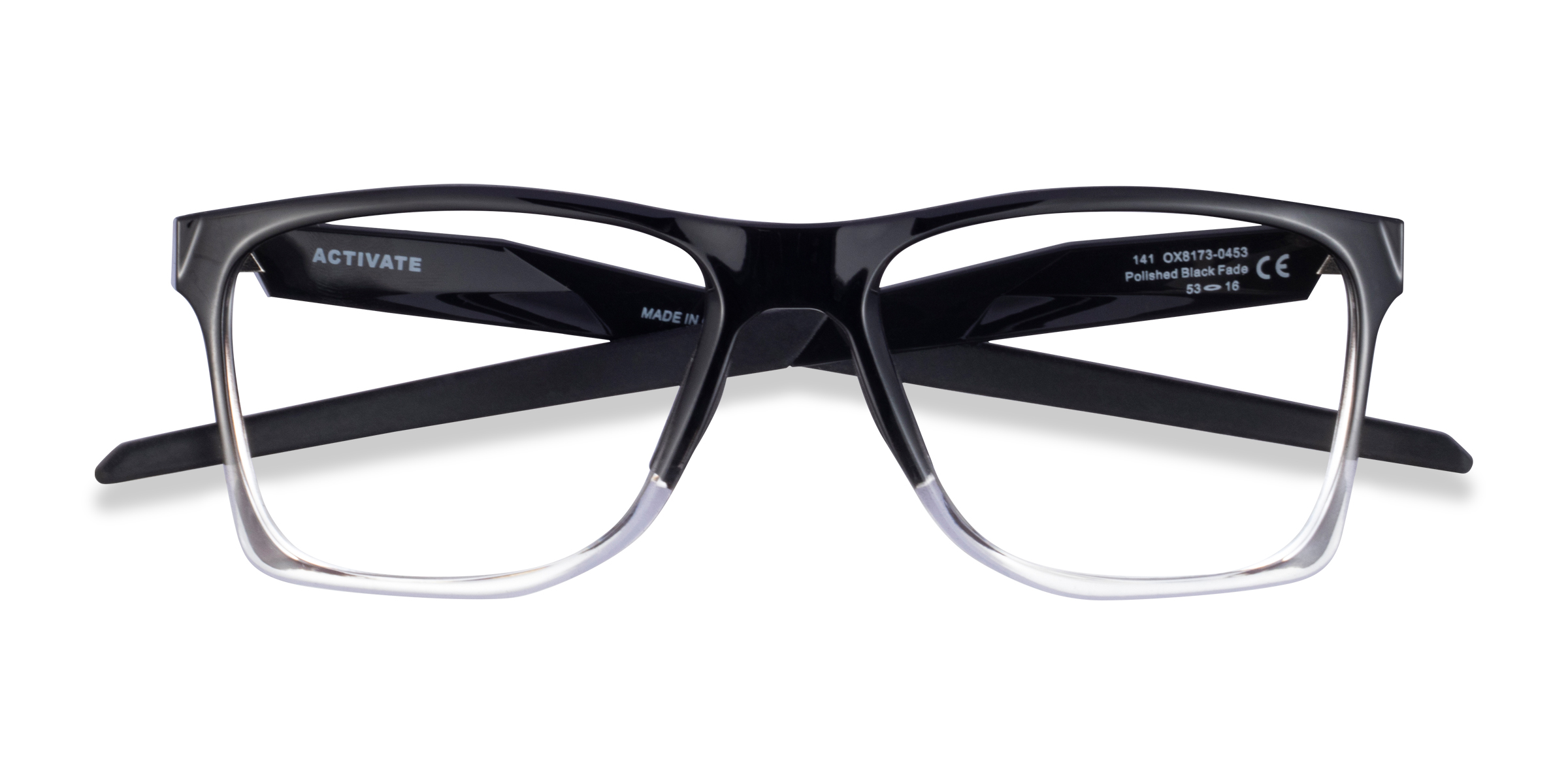 Black Clear Oakley Activate -  Plastic Eyeglasses