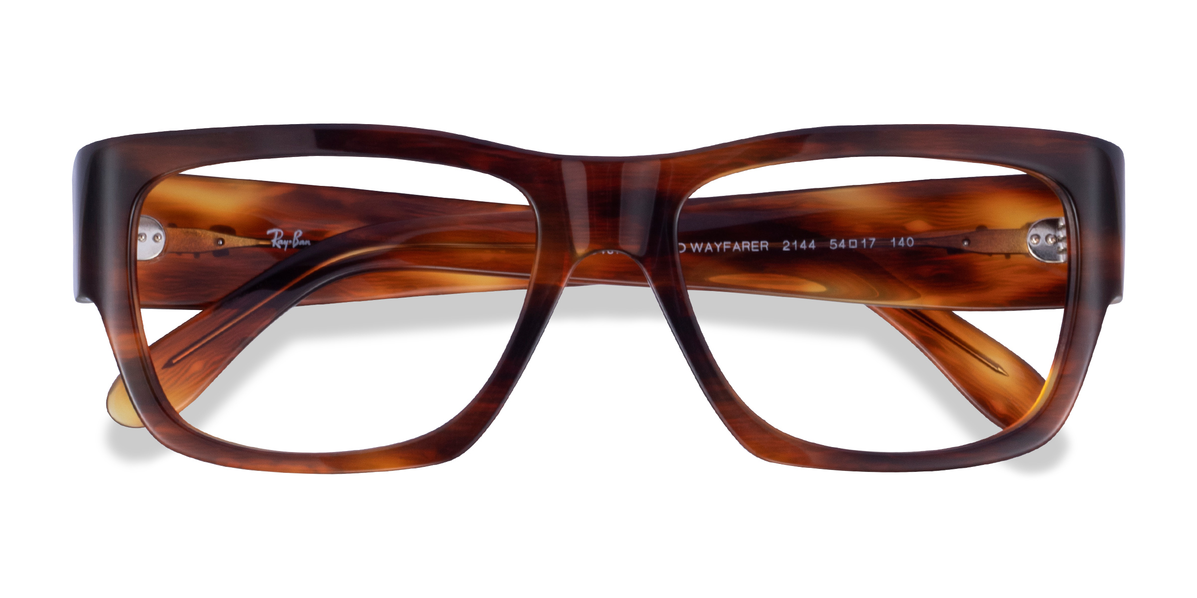 Striped Tortoise Ray-Ban Nomad Wayfarer -  Acetate Eyeglasses