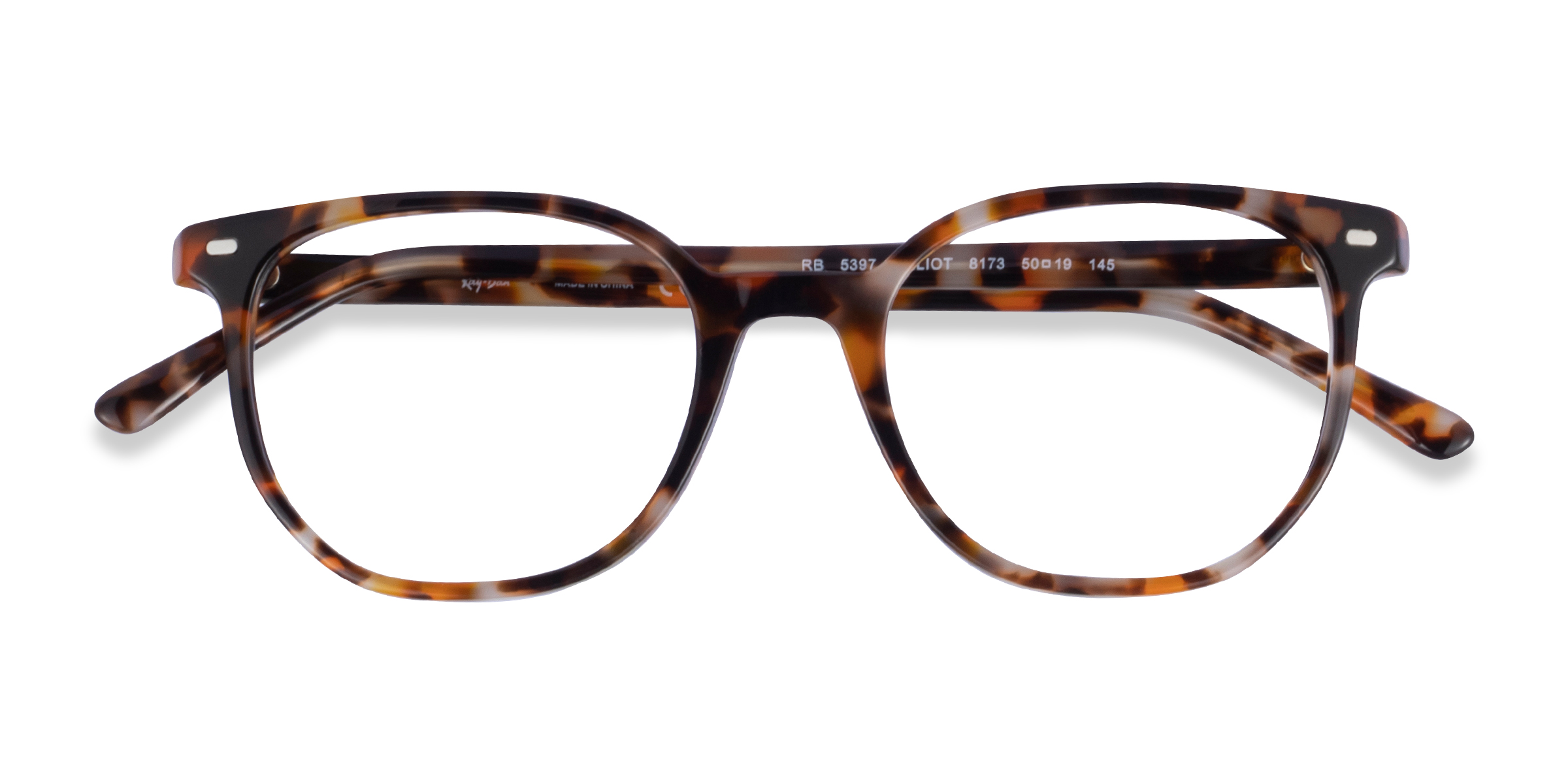 Brown Gray Tortoise Ray-Ban RB5397 Elliot -  Acetate Eyeglasses