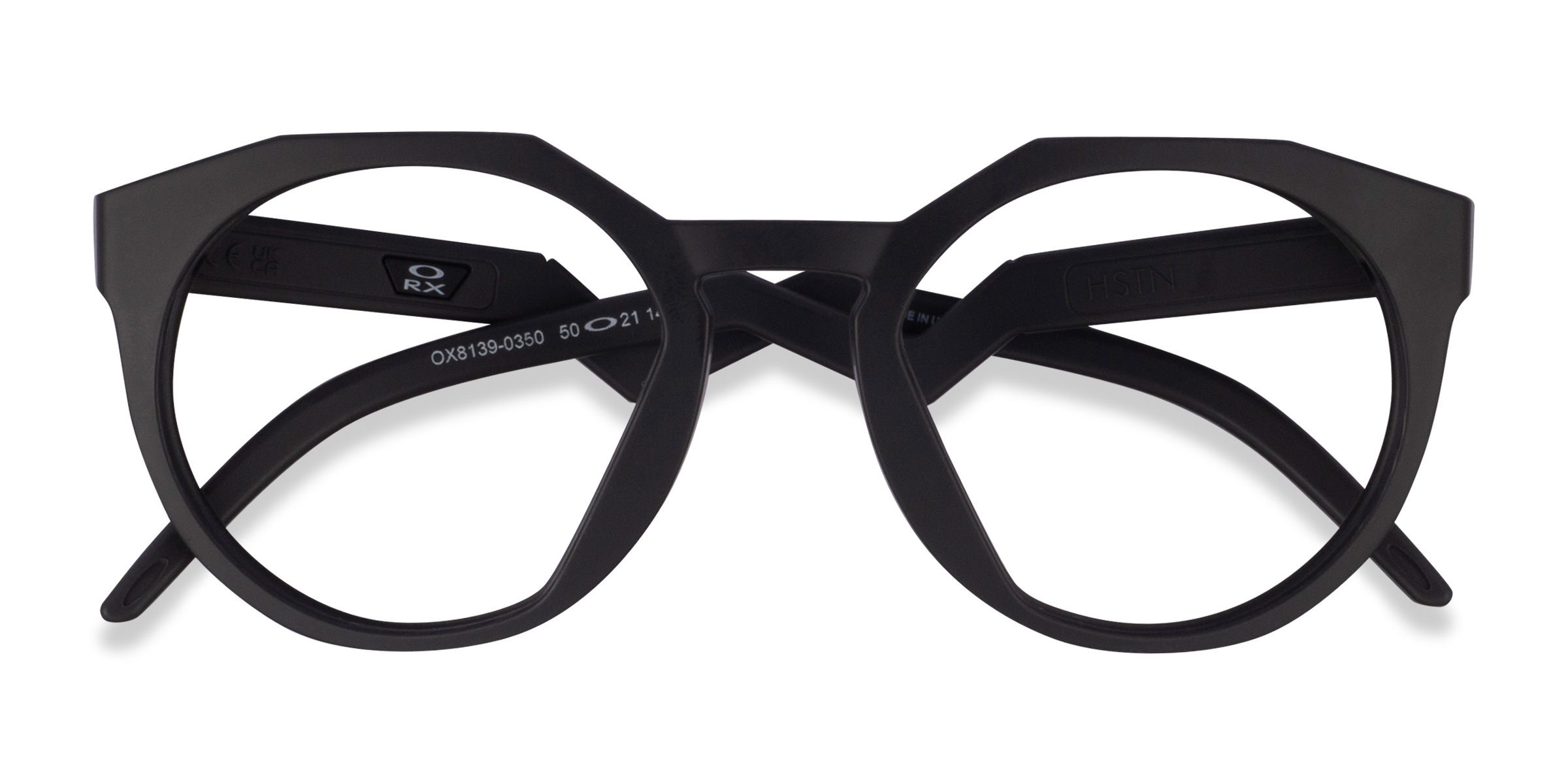 Matte Black Oakley OX8139 HSTN -  Plastic Eyeglasses