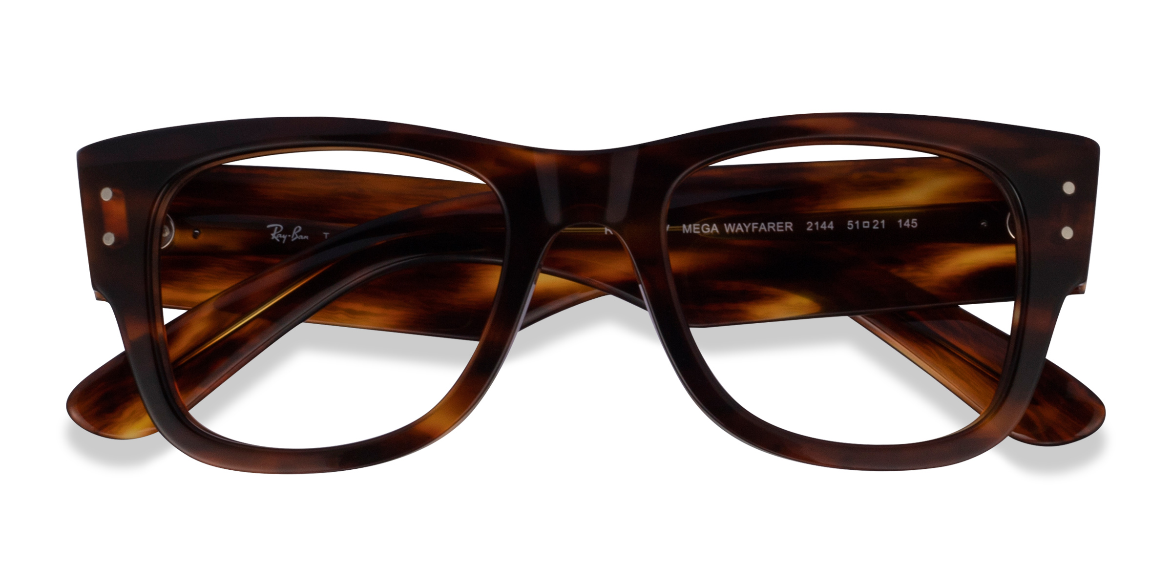 Striped Tortoise Ray-Ban RB0840V -  Plastic Eyeglasses