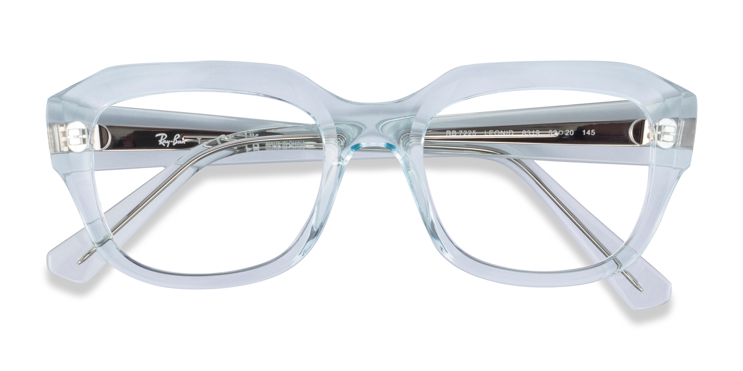 Transparent Blue Ray-Ban RB7225 Leonid -  Plastic Eyeglasses
