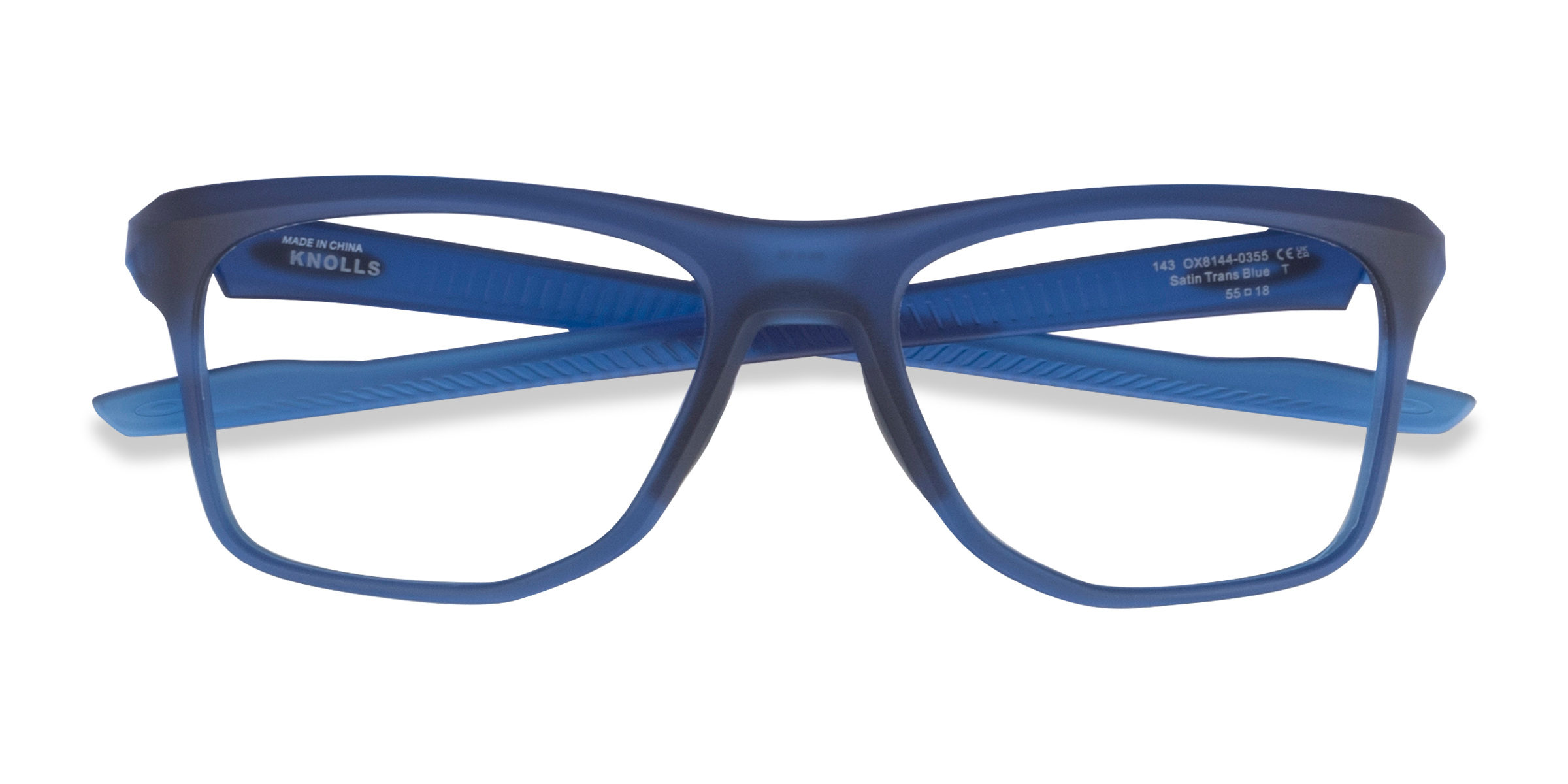 Satin Blue Oakley Knolls -  Plastic Eyeglasses