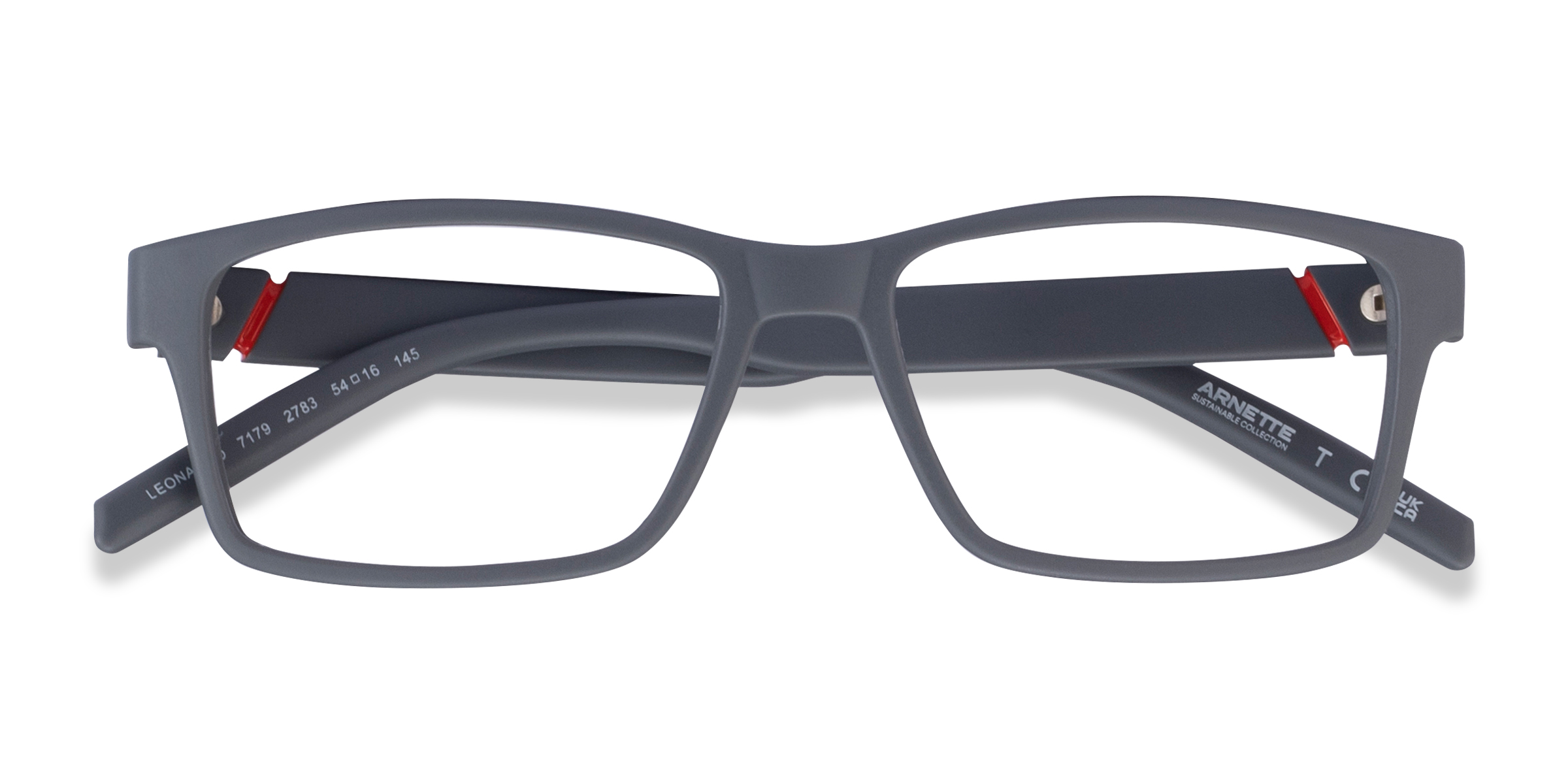 Matte Gray ARNETTE Leonardo -  Plastic Eyeglasses