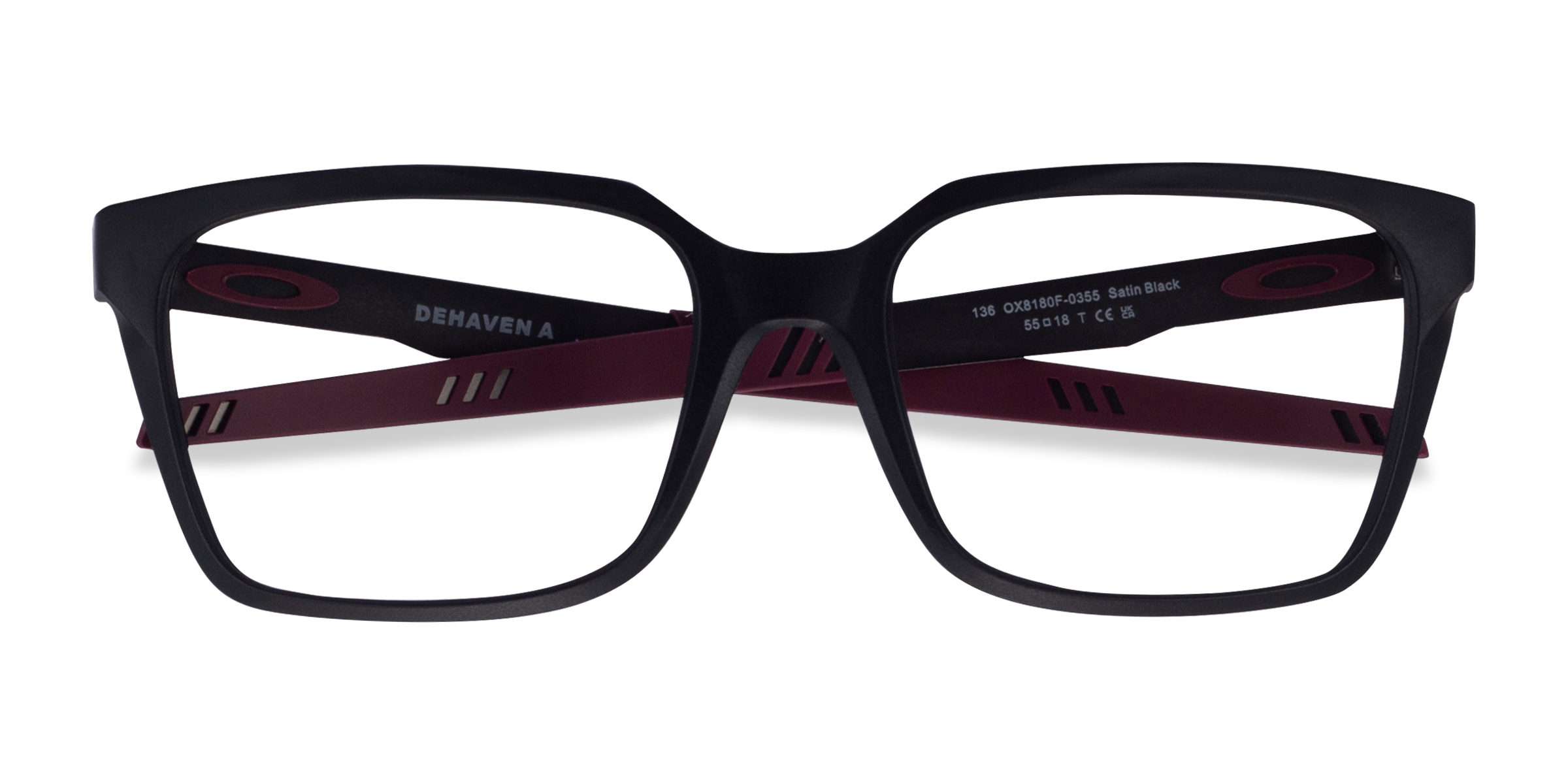 Matte Black Oakley Dehaven A -  Plastic Eyeglasses