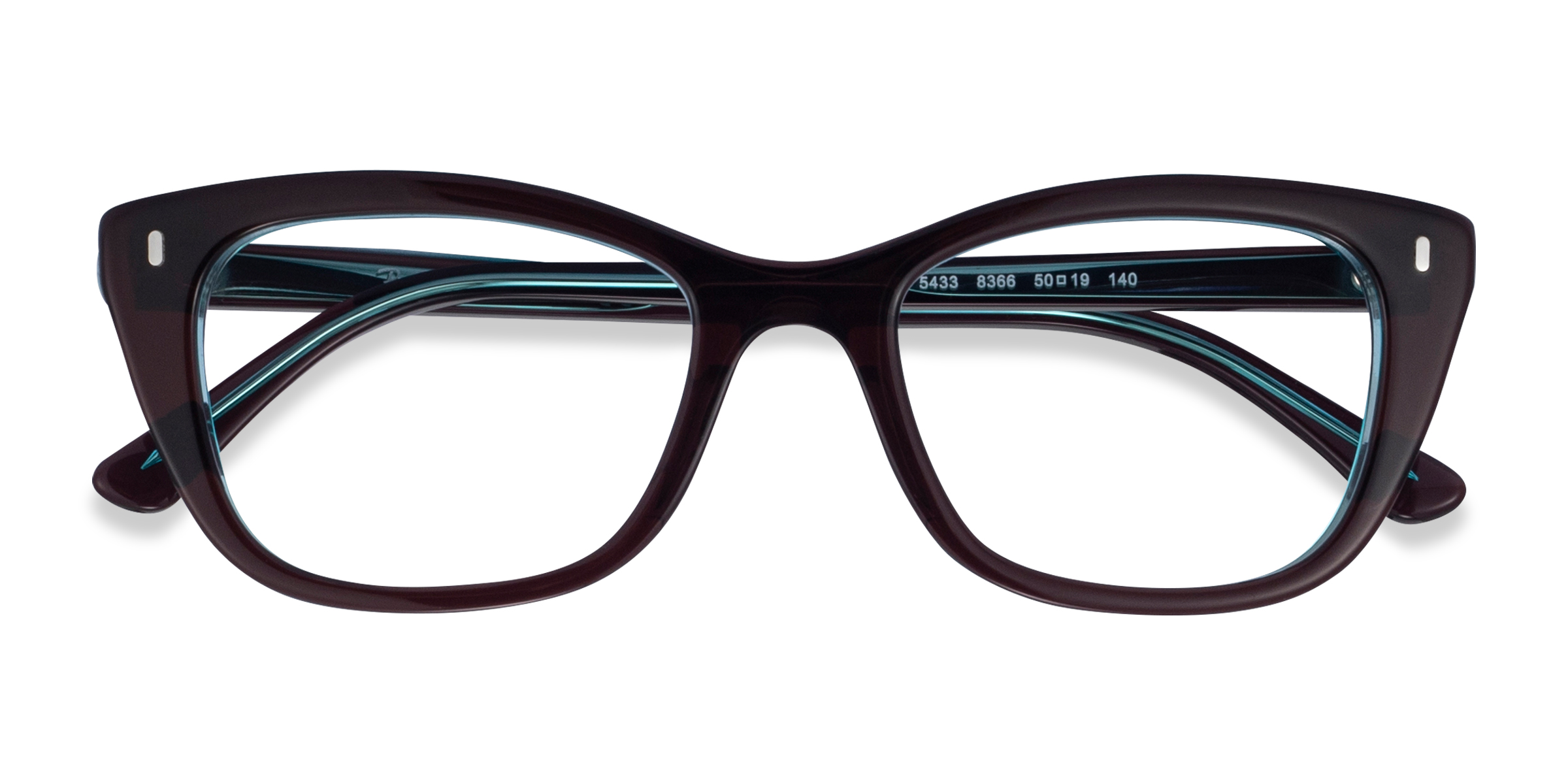Black Clear Green Ray-Ban RB5433 -  Acetate Eyeglasses