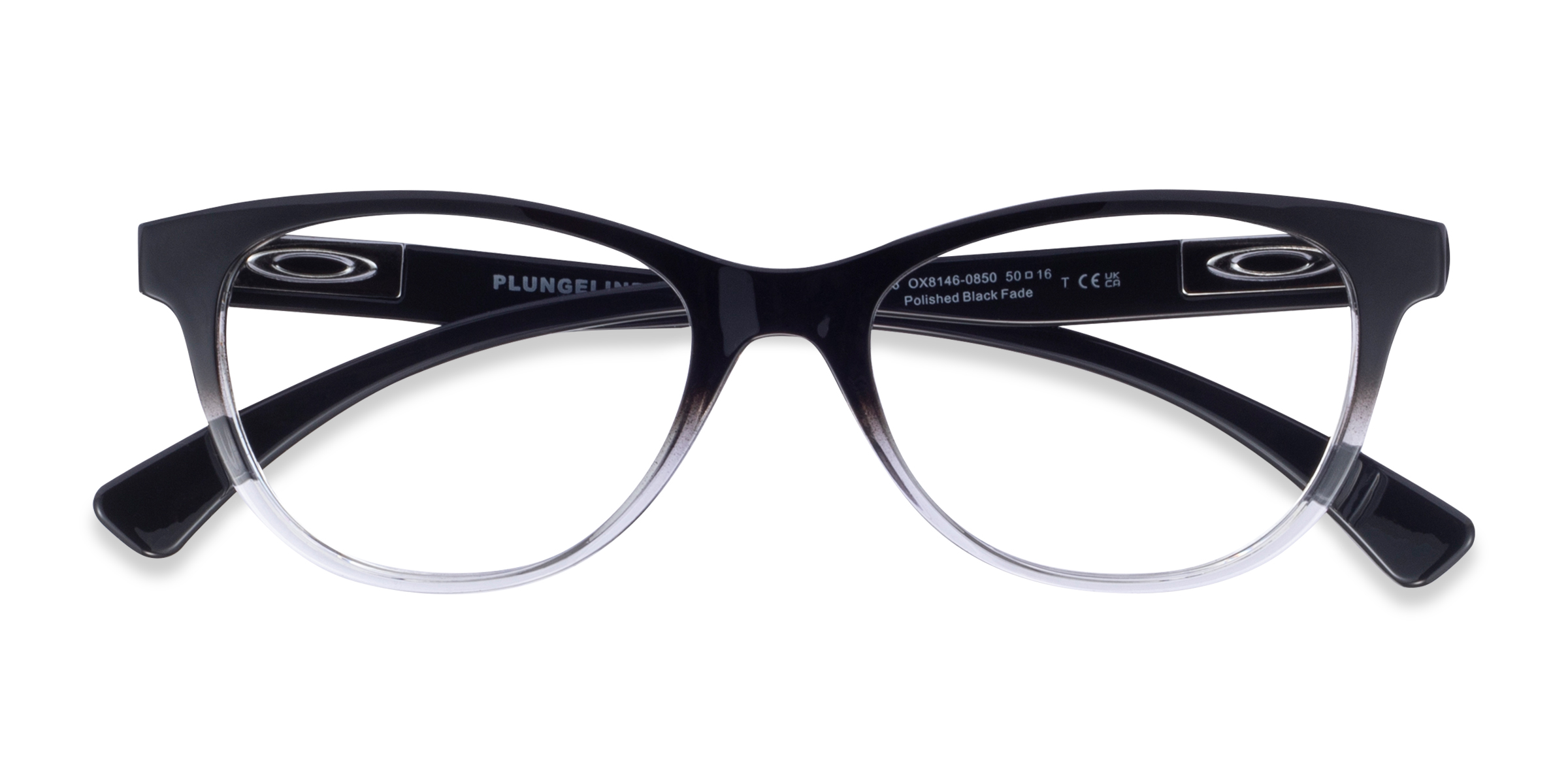 Black Oakley Plungeline TM -  Plastic Eyeglasses