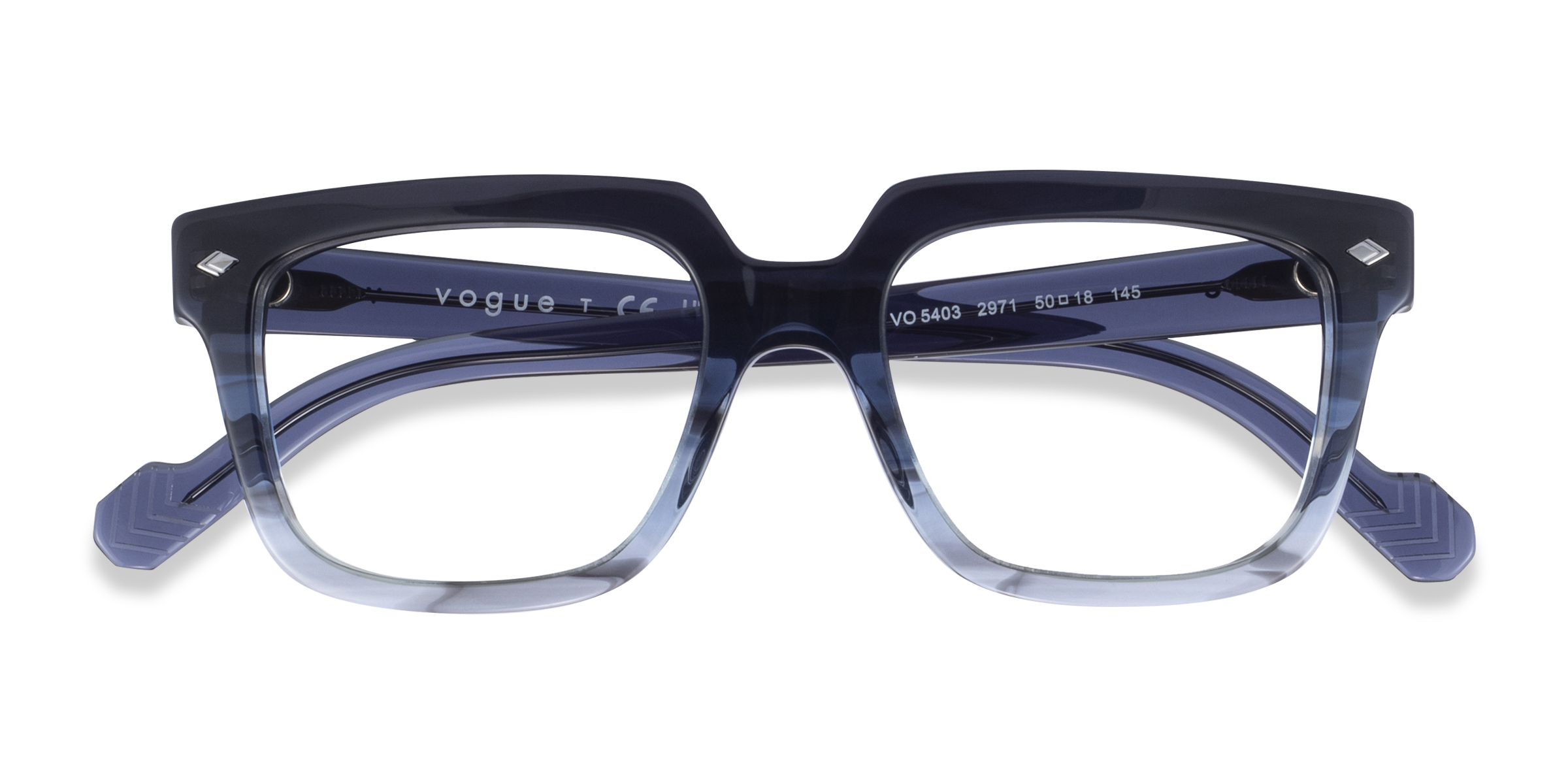 Striped Gardient Blue Vogue Eyewear VO5403 - Acetate Eyeglasses