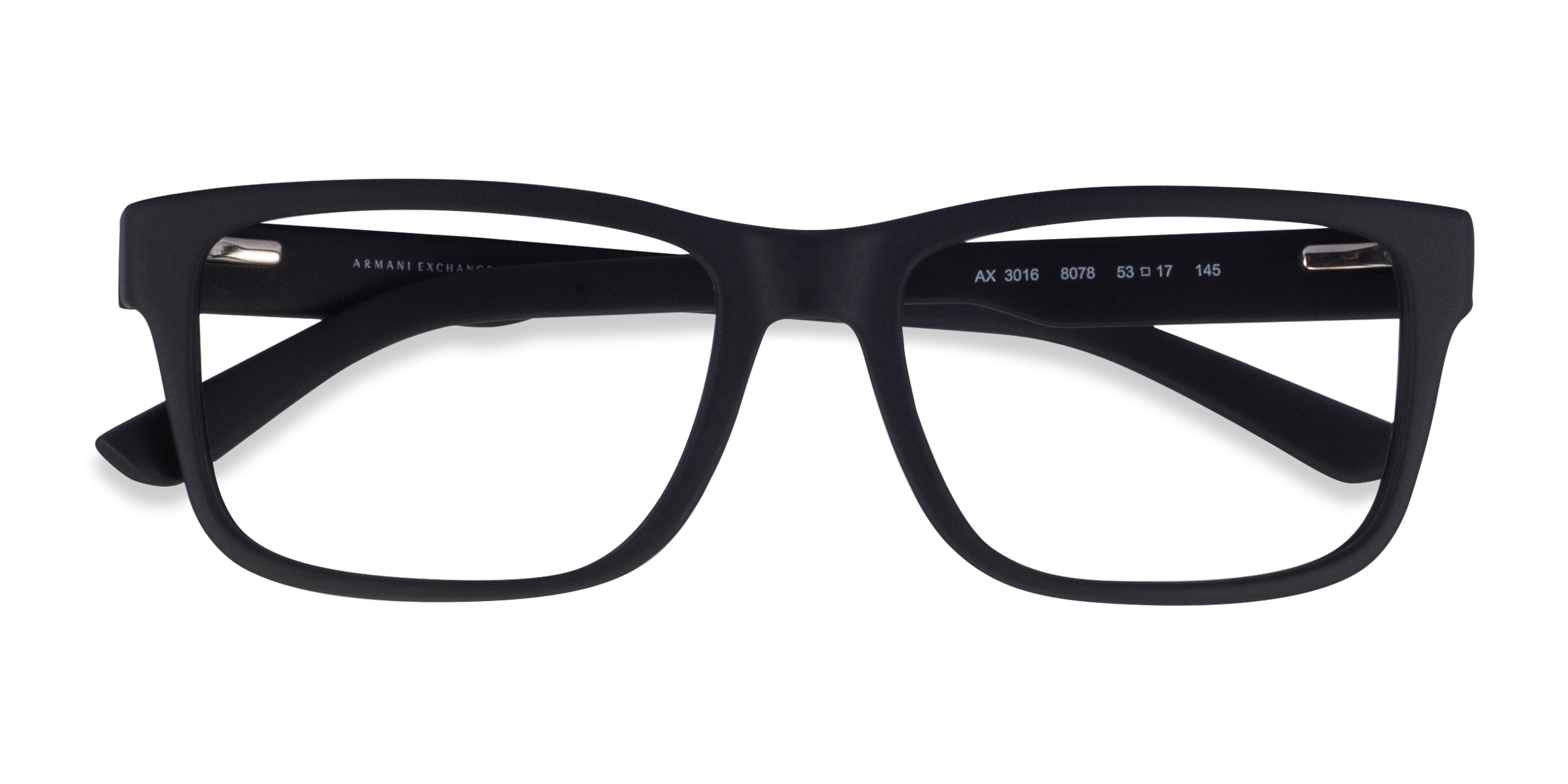 Matte Black Armani Exchange AX3016 - Plastic Eyeglasses