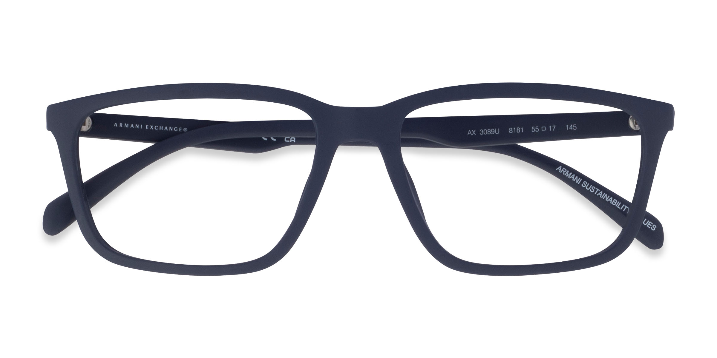 Matte Navy Armani Exchange AX3089U -  Eco-friendly Eyeglasses