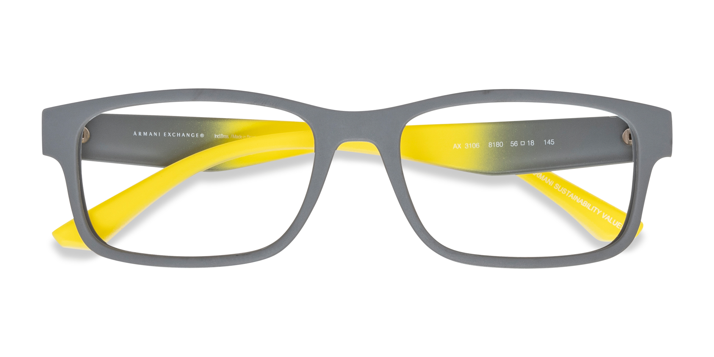 Matte Gray Armani Exchange AX3106 -  Eco-friendly Eyeglasses