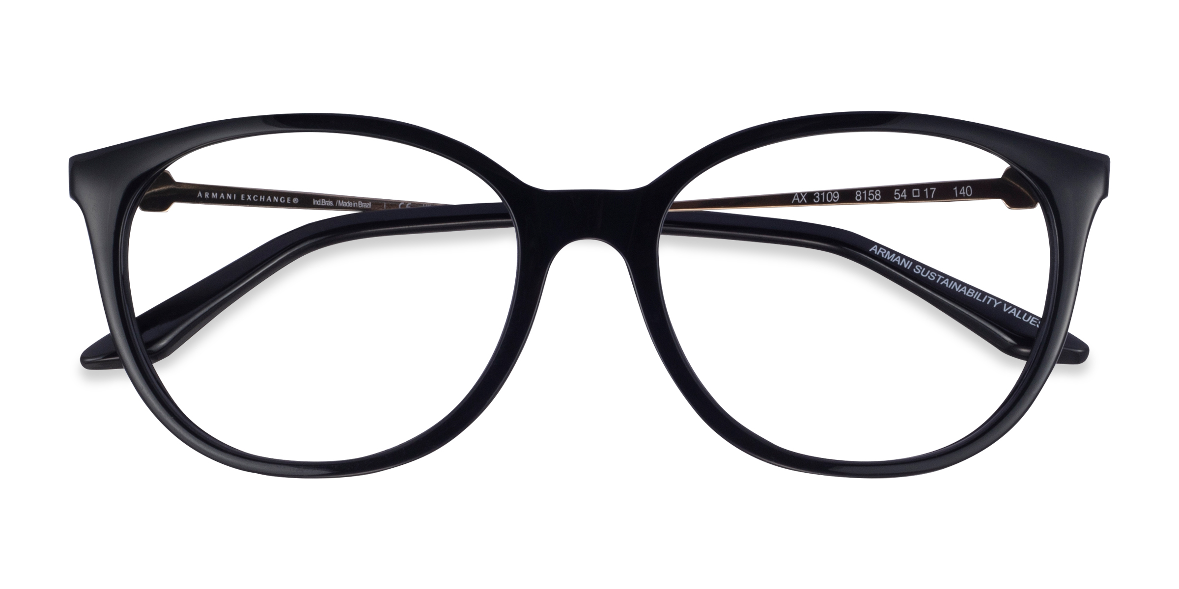 Shiny Black Armani Exchange AX3109 -  Alternative-materials Eyeglasses