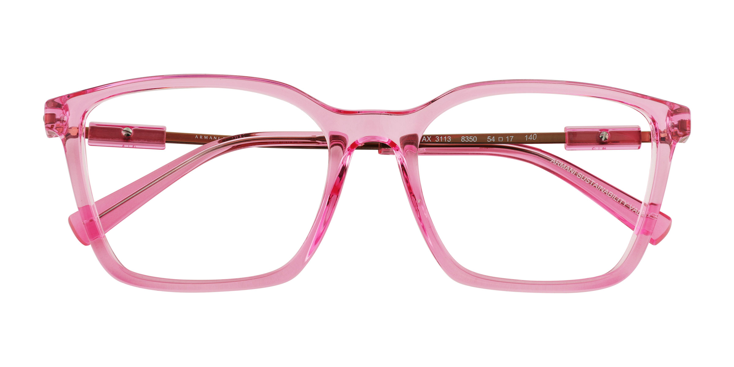 Transparent Purple Armani Exchange AX3113 -  Eco-friendly Eyeglasses