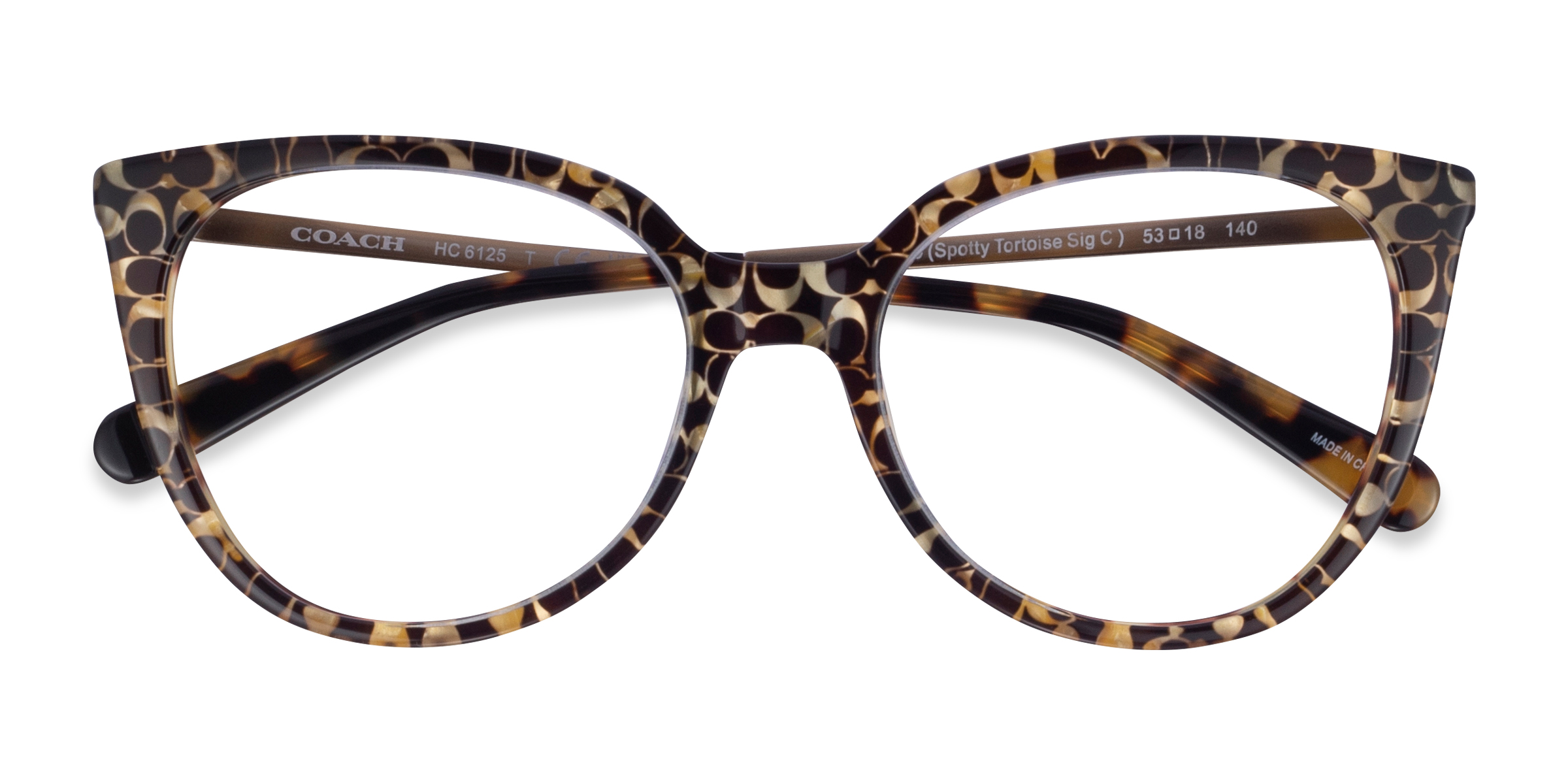 Spotty Tortoise Coach HC6125 -  Acetate Eyeglasses