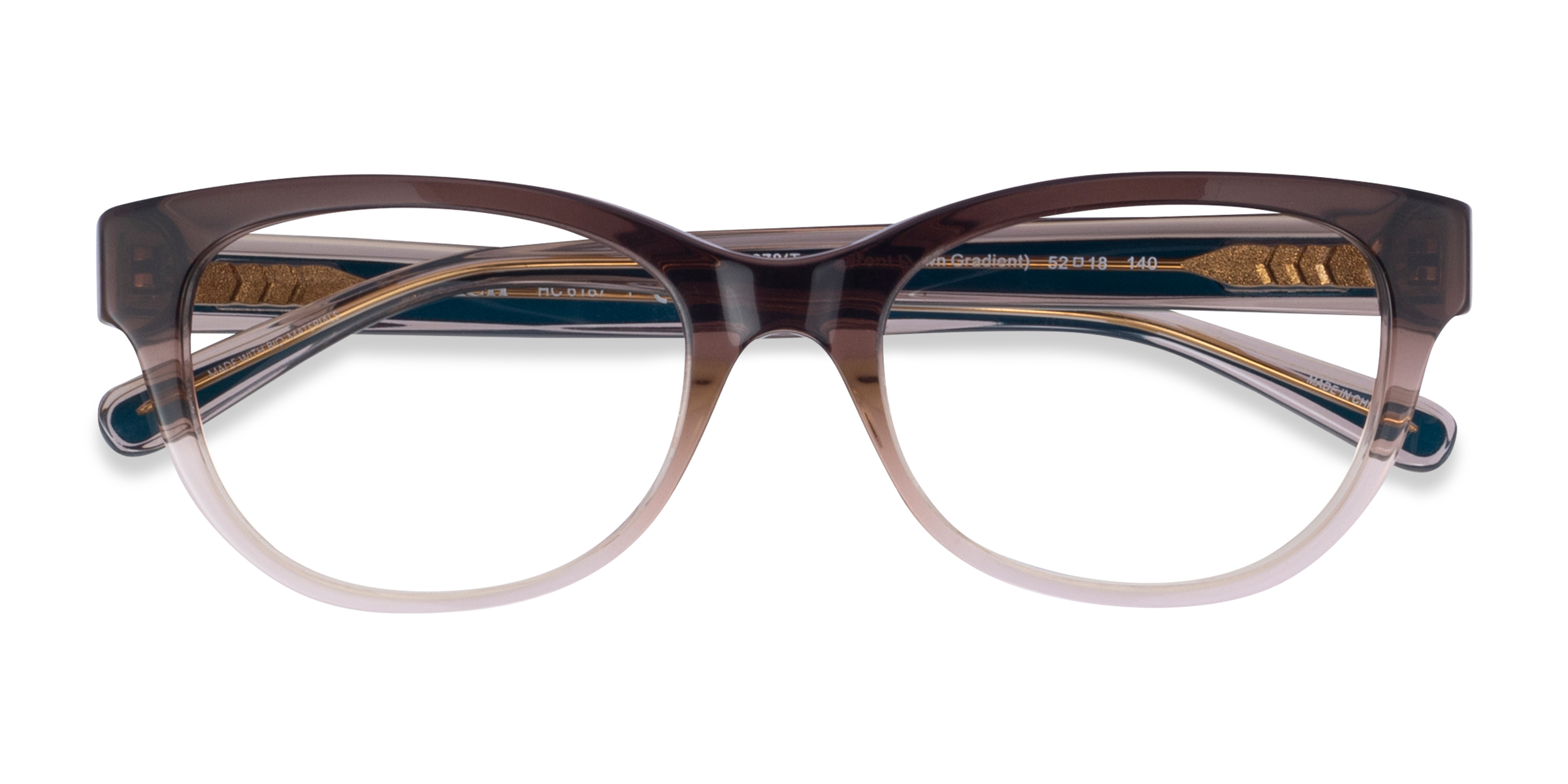 Transparent Brown Gradient Coach HC6187 - Alternative-materials Eyeglasses
