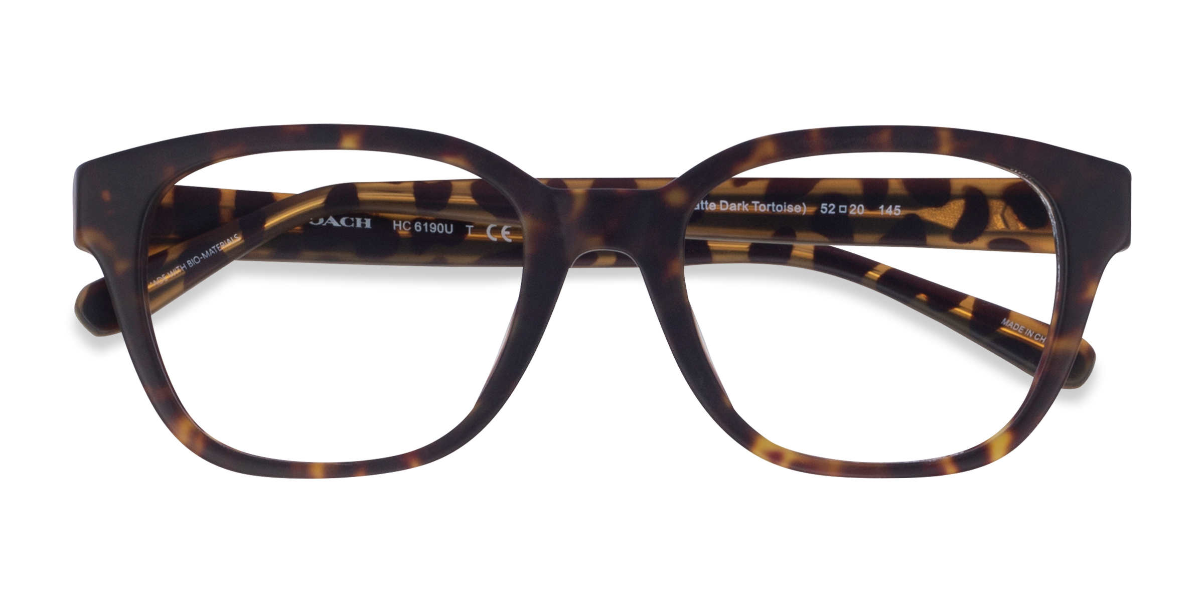 Matte Dark Tortoise Coach HC6190U -  Acetate Eyeglasses
