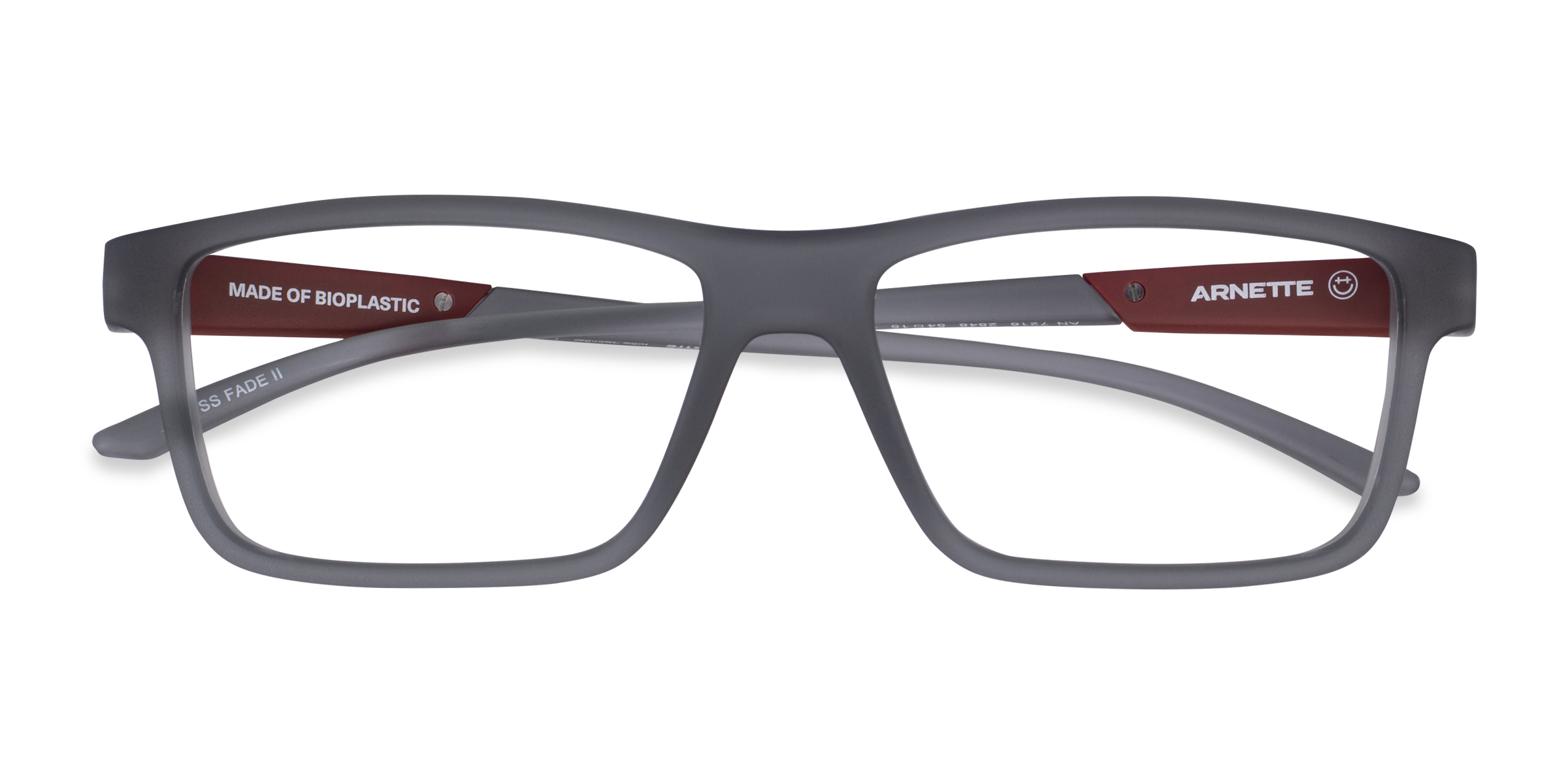 Transparent Gray ARNETTE Cross Fade Ii -  Eco-friendly Eyeglasses