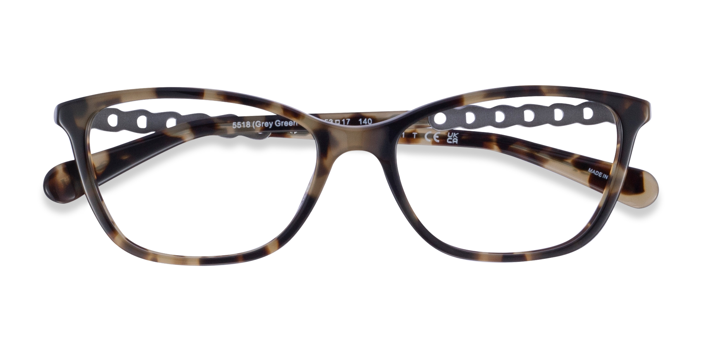 Gray Green Tortoise Coach HC6121 -  Acetate Eyeglasses